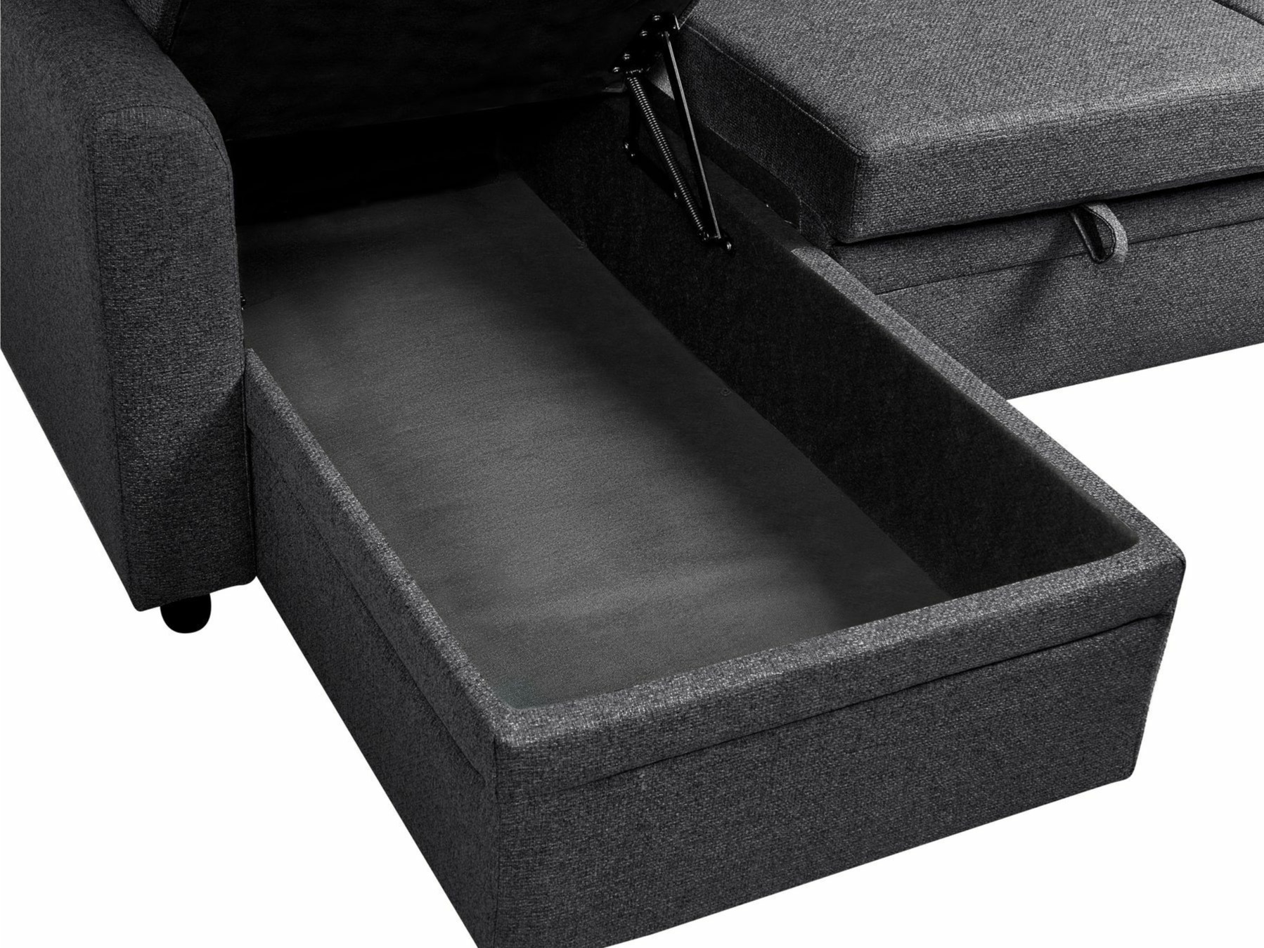 Ъглов диван Berwyn 2805 (Черен)