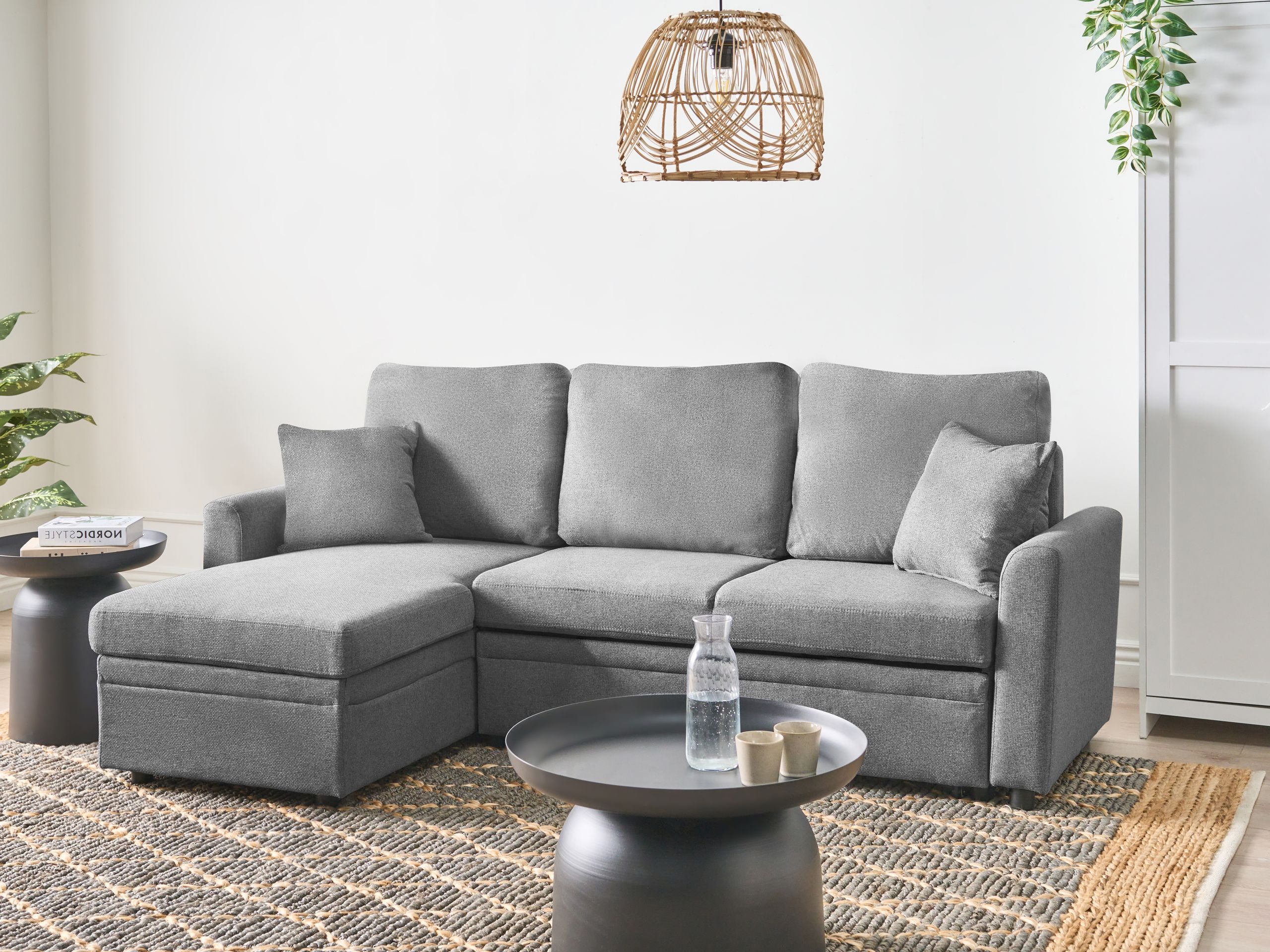 Ъглов диван Berwyn 2805 (Сив)