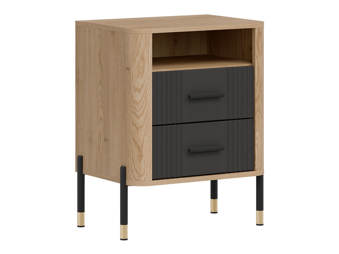 Нощно шкафче Flosora 142 (Антрацит)