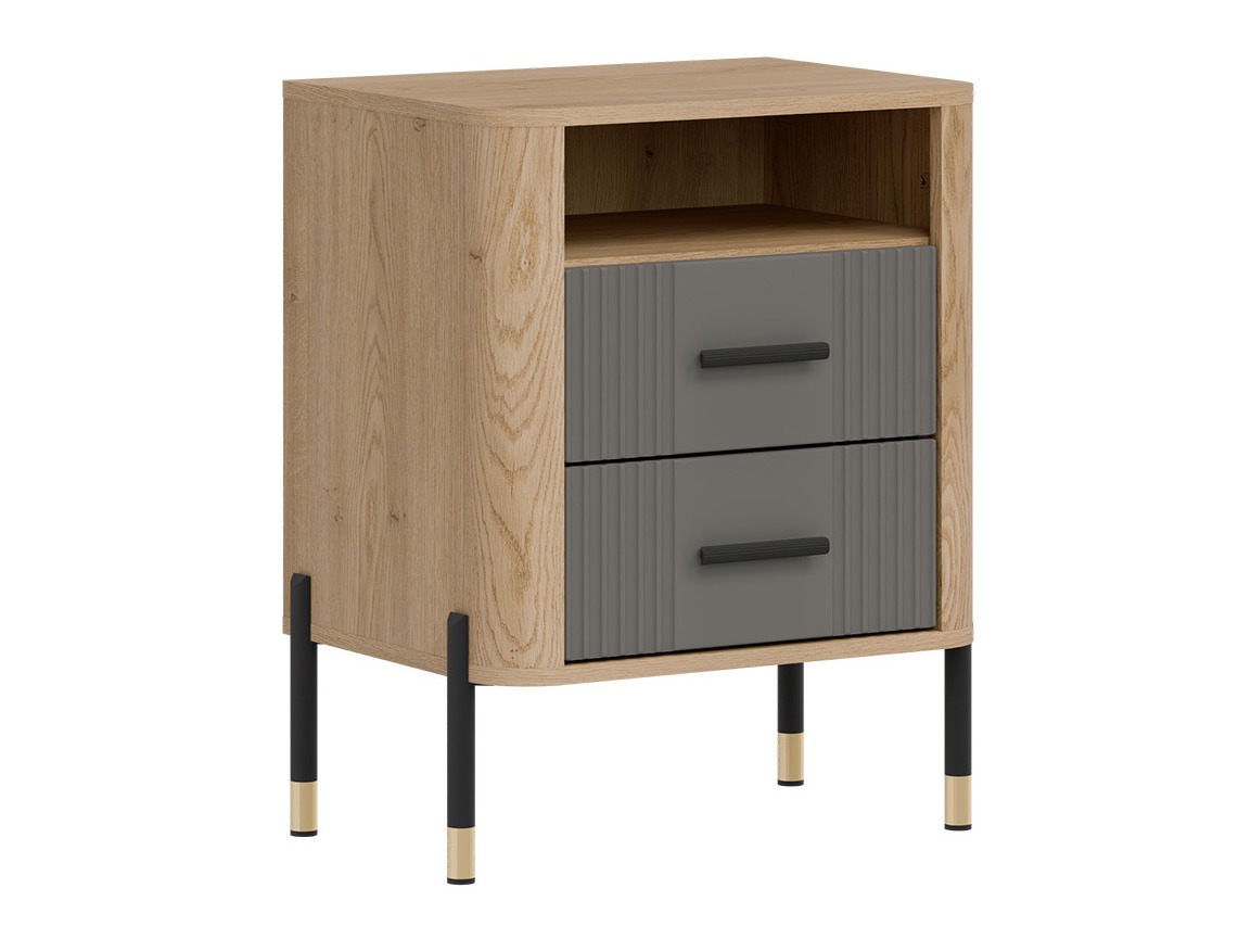 Нощно шкафче Flosora 142 (Сив)