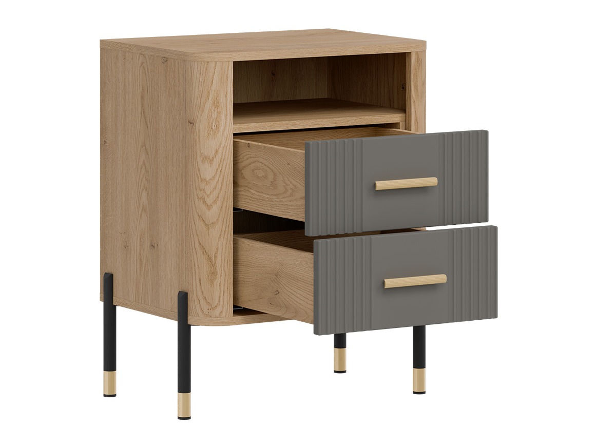 Нощно шкафче Flosora 142 (Сив)