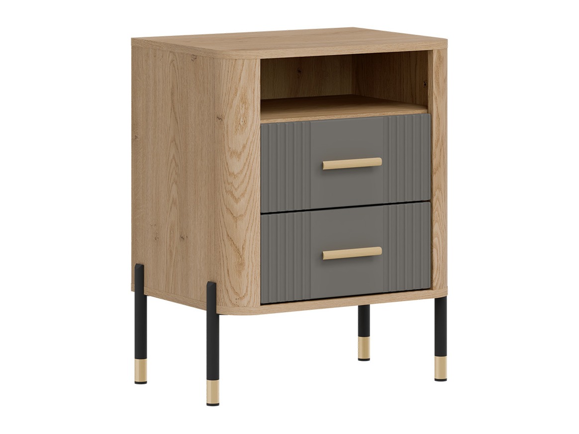 Нощно шкафче Flosora 142 (Сив)