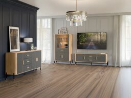 Комплект за хол Flosora 147 (Сив)