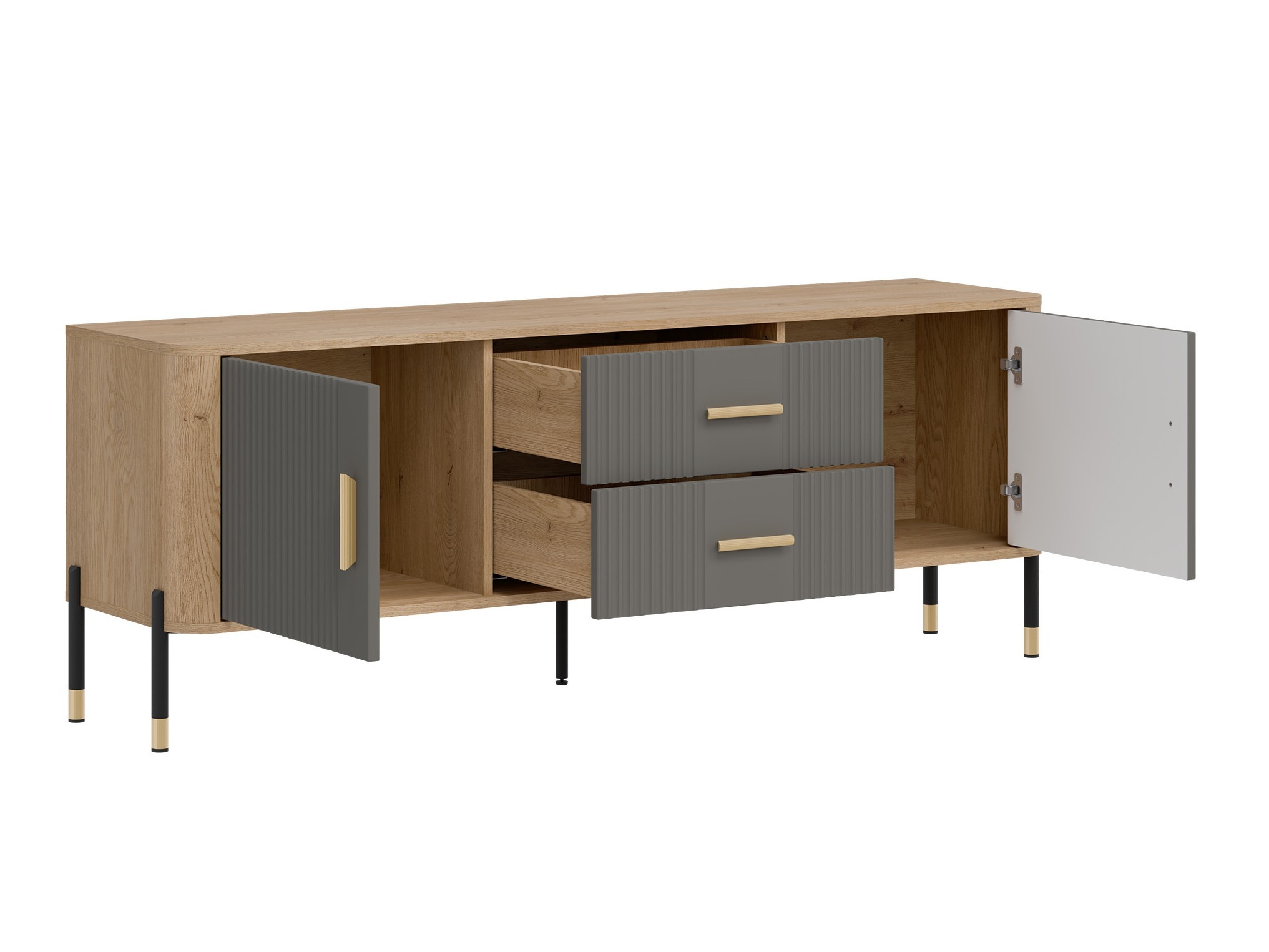 Комплект за хол Flosora 147 (Сив)