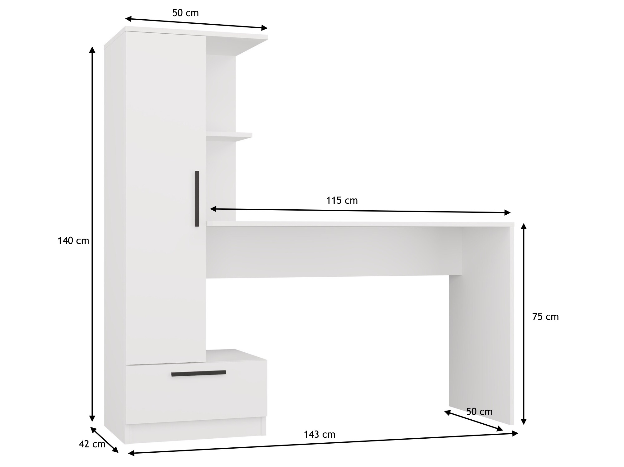 Офис бюро Mandeville 321 (Artisan дъб)