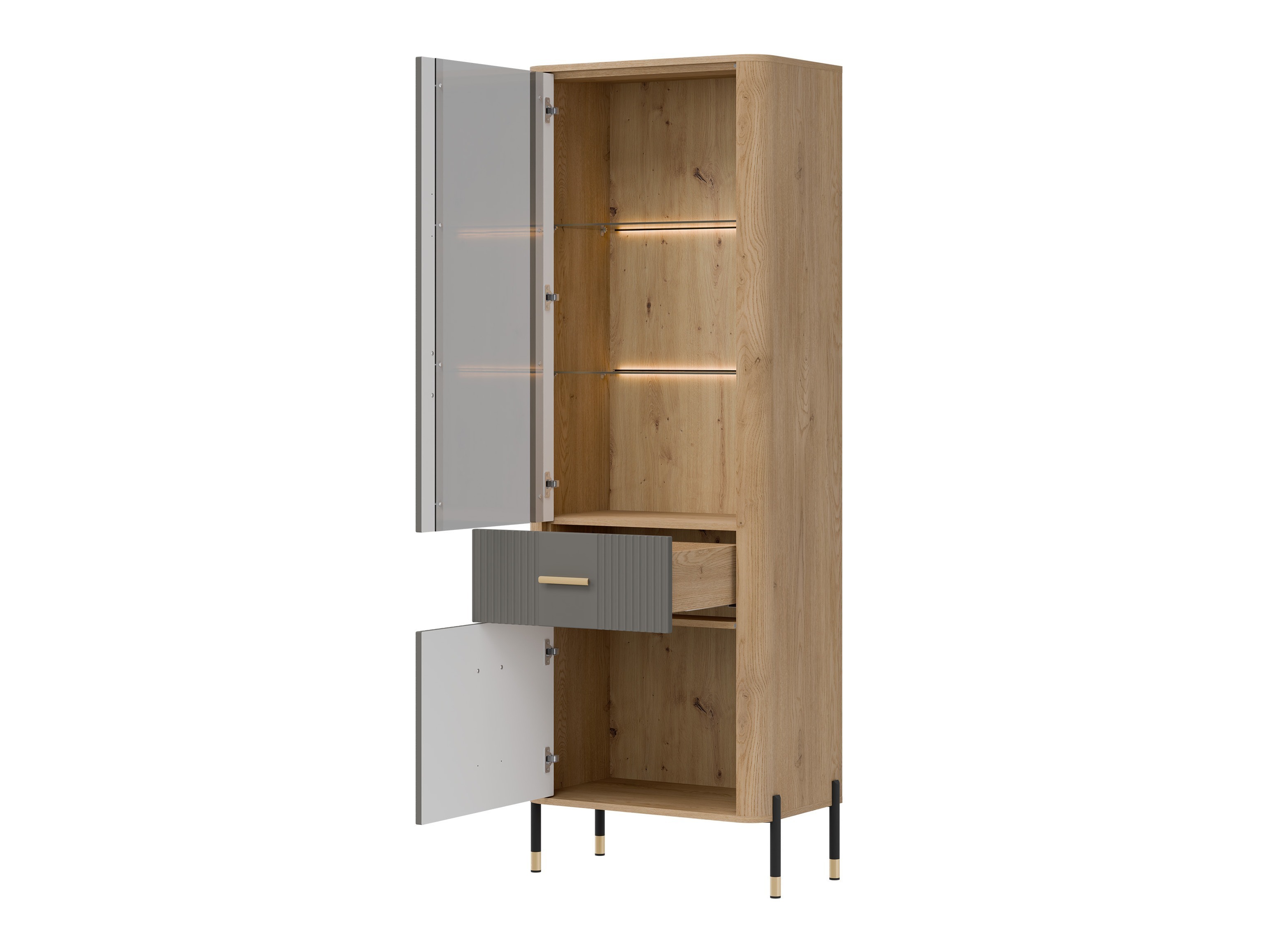 Комплект за хол Flosora 148 (Сив)