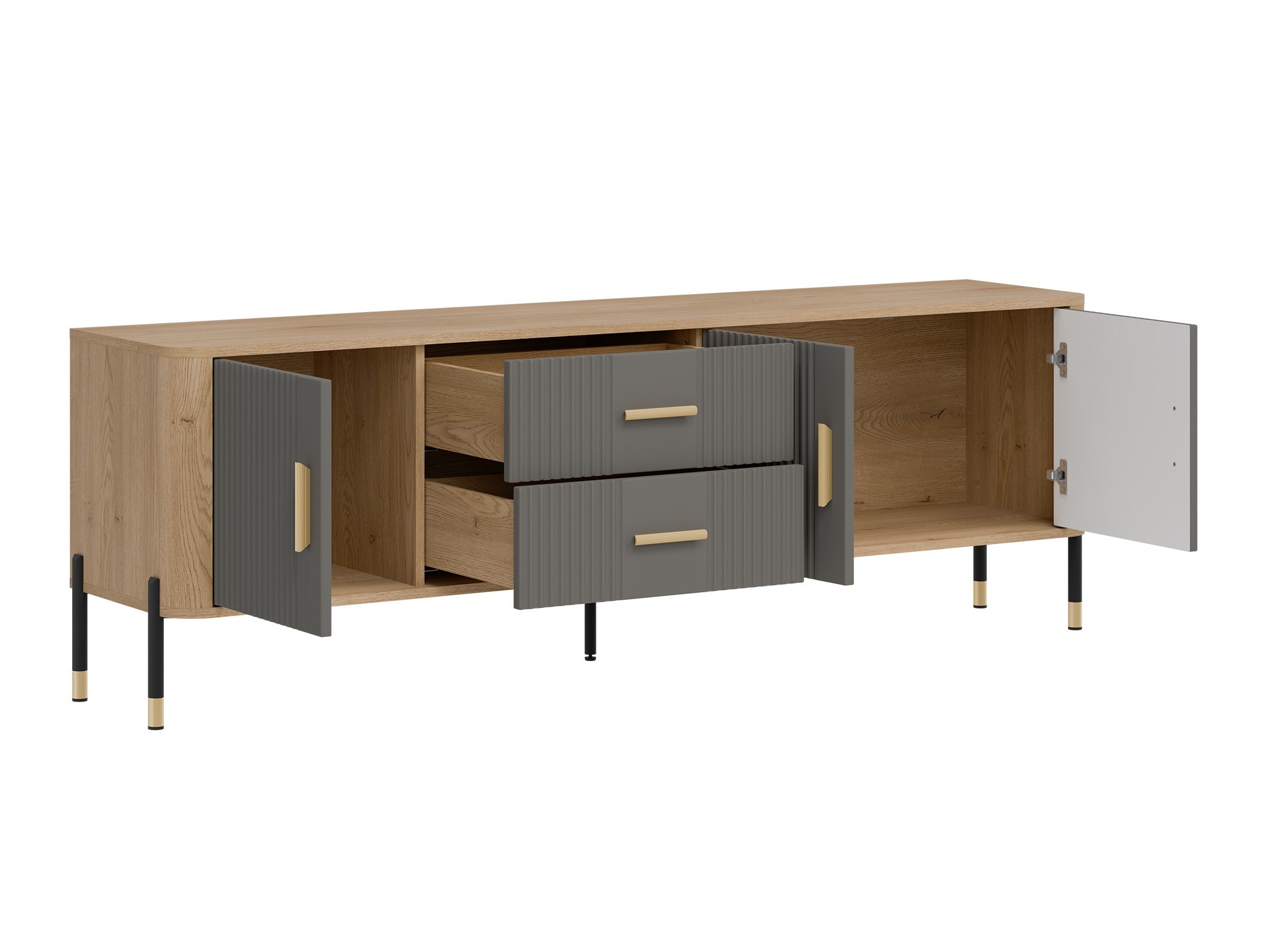 Комплект за хол Flosora 148 (Сив)