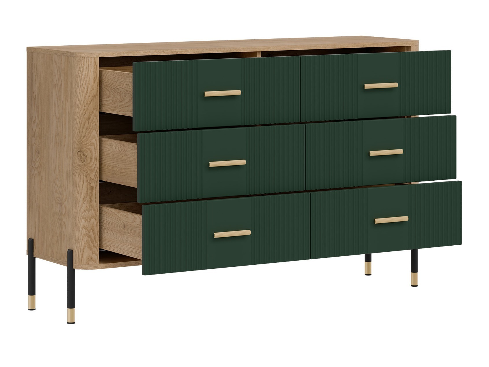 Комплект за хол Flosora 149 (Зелен)