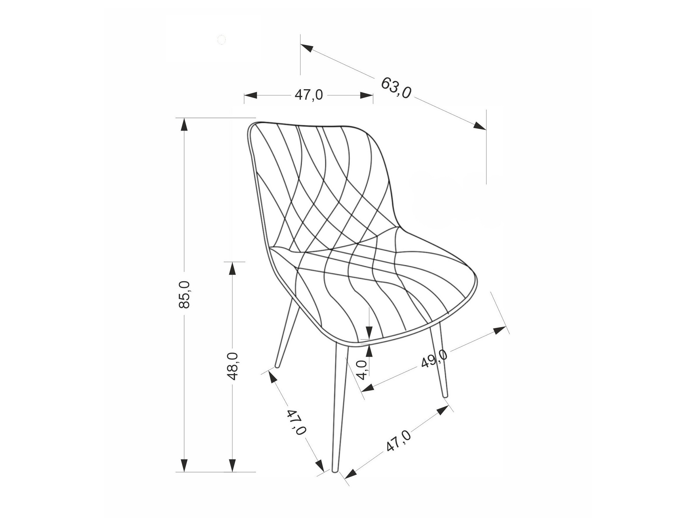 Стол Houston 2033 (Сив)