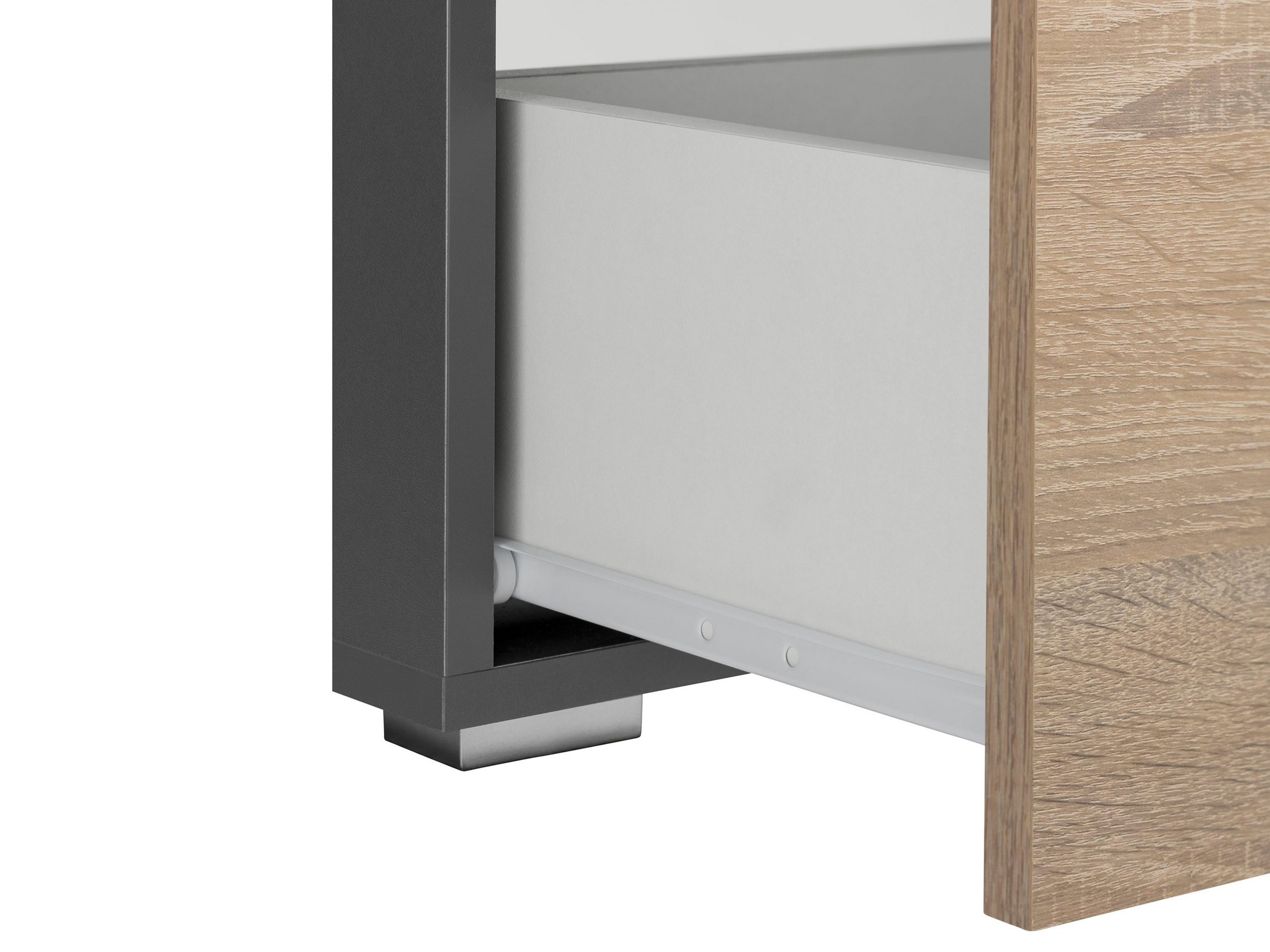 Комплект за баня Soncamu 117 (Антрацит + Дъб)