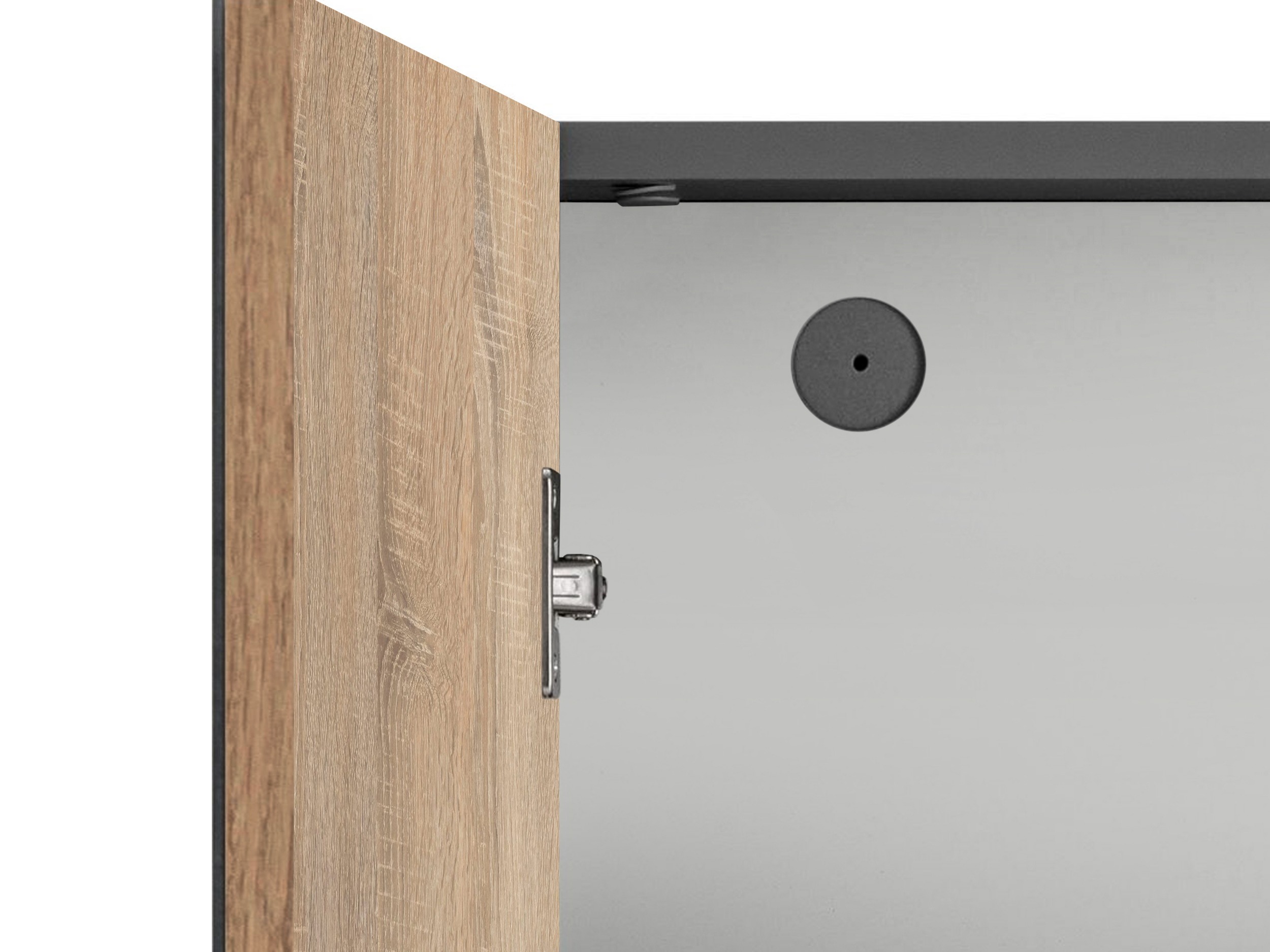 Комплект за баня Soncamu 117 (Антрацит + Дъб)