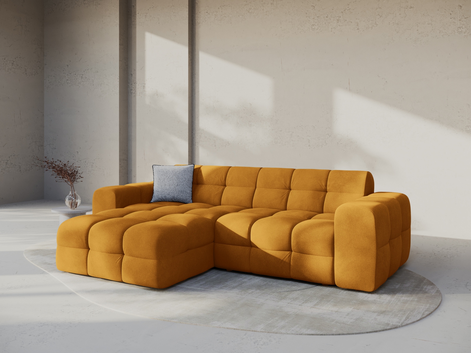 Ъглов диван Fivtivu 103 (Magic Velvet 2288)