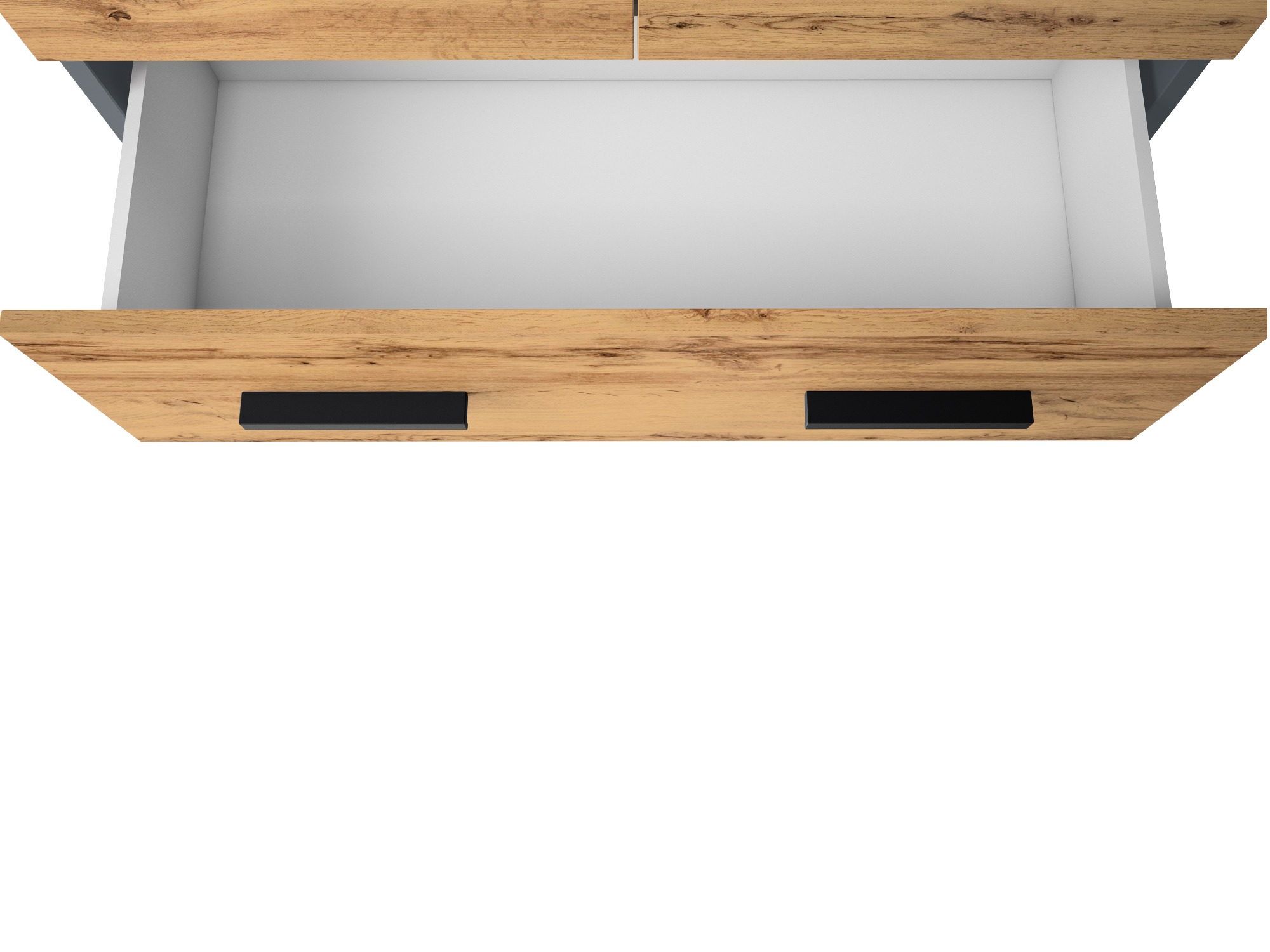 Стоящ шкаф за баня Larlori 107 (Антрацит + Дъб)