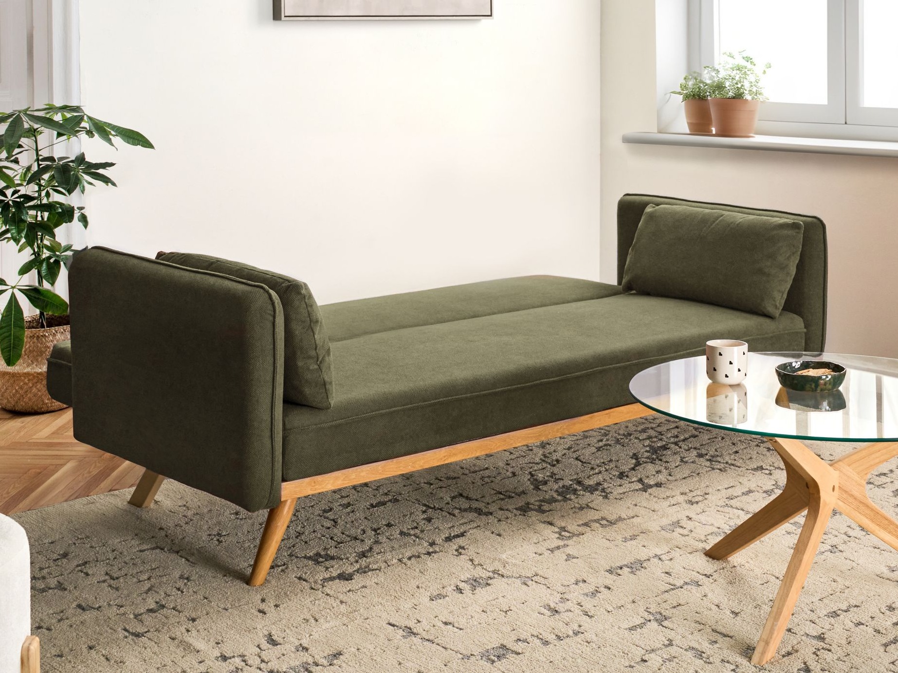 Разтегателен диван Berwyn 2821 (Зелен)