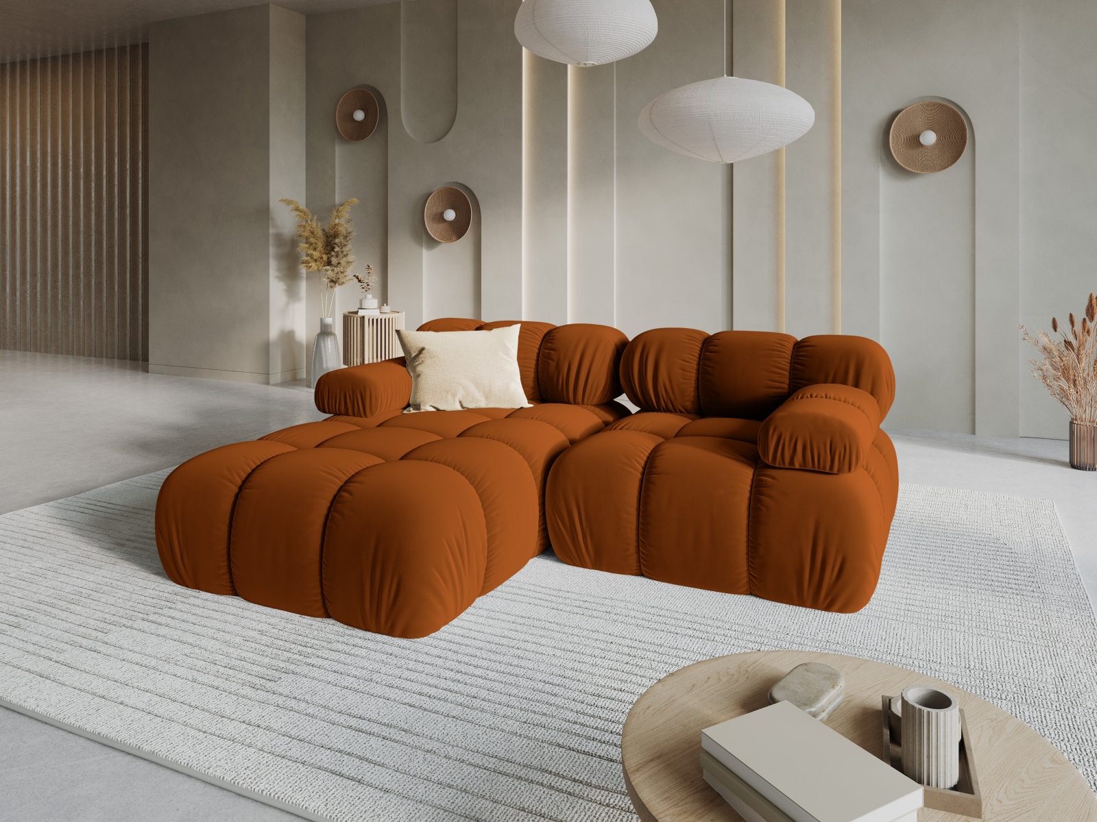 Модулен ъглов диван Caltenu 105 (Bluvel 4215)