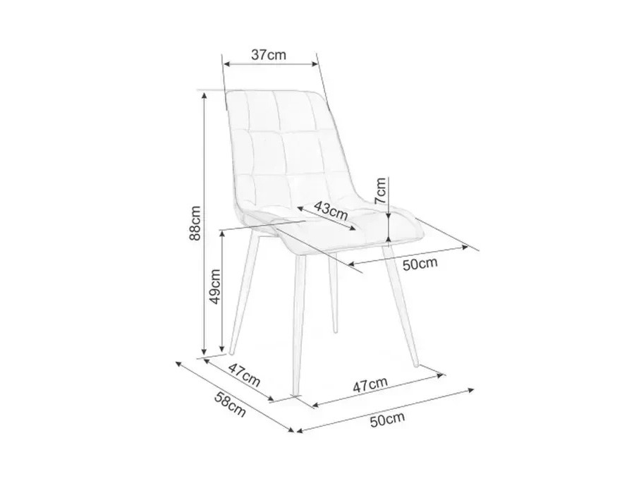 Стол Detroit 883 (Светло бежово)