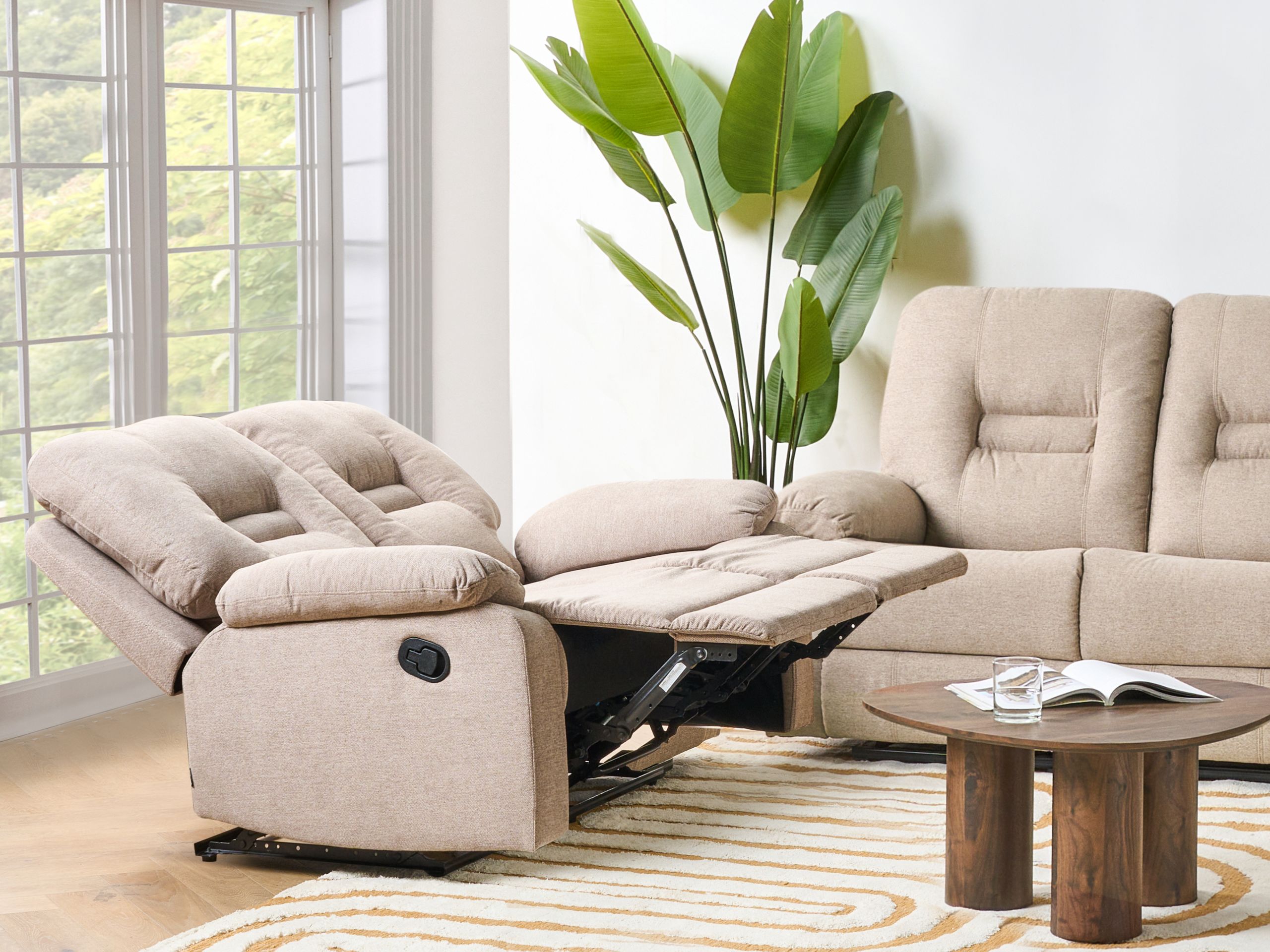 Диван реклайнър Tivlira 110 (Бежов)