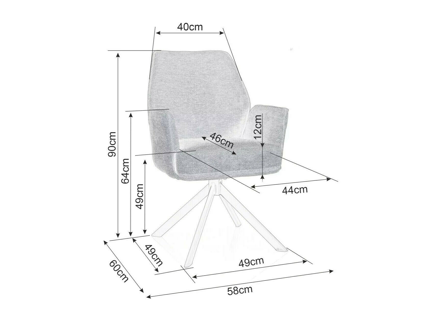Стол Detroit 423 (Светло бежово)