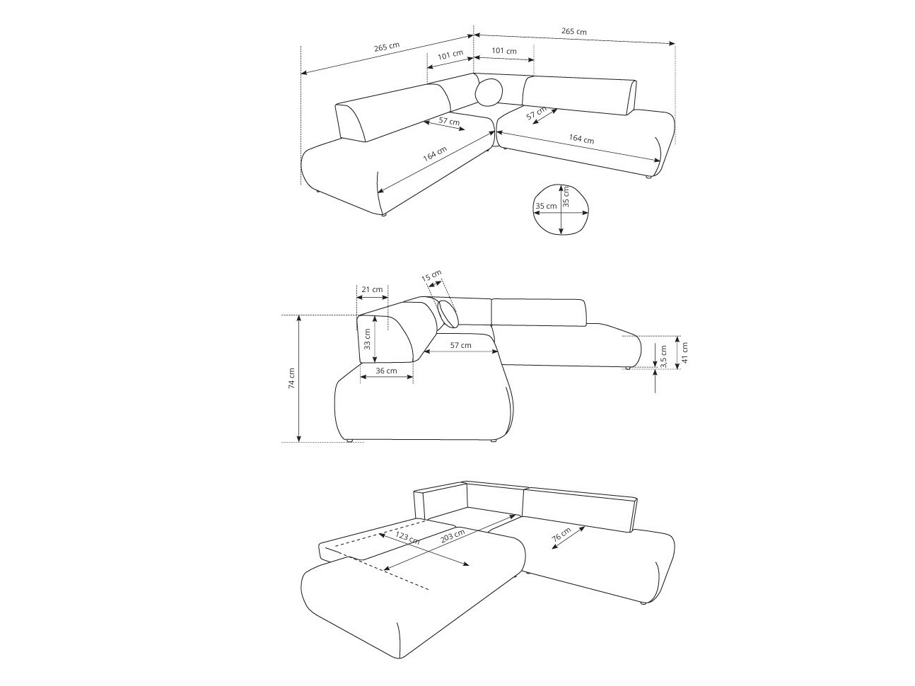Ъглов диван Kingston 186 (Vinci 07)