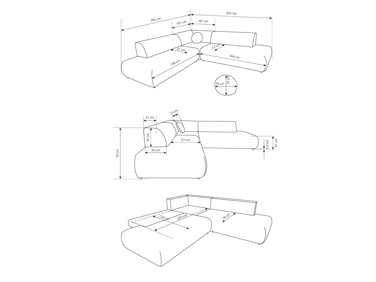 Ъглов диван Kingston 186 (Vinci 26)