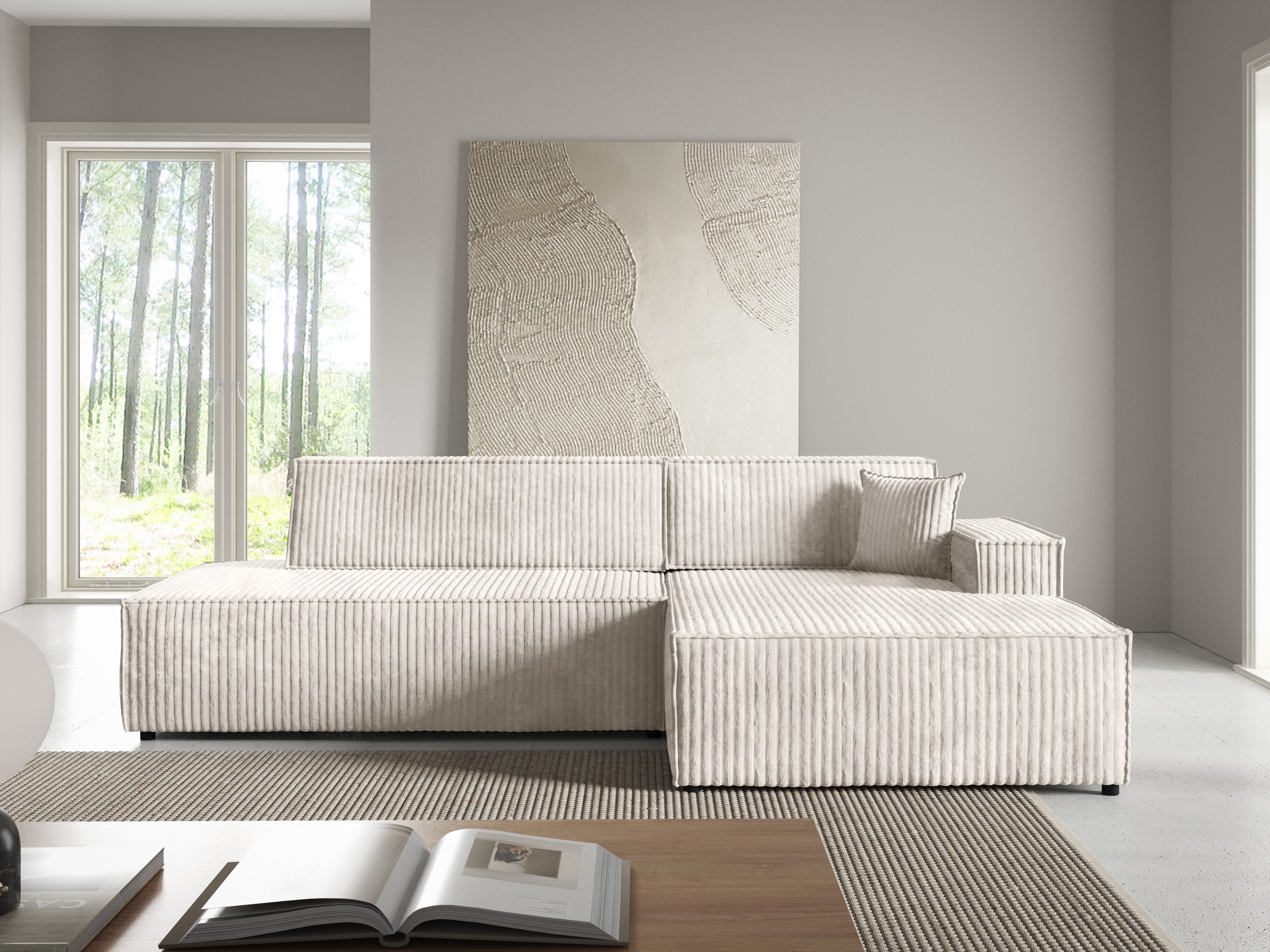 Ъглов диван Kingston 187 (Tilia 01)