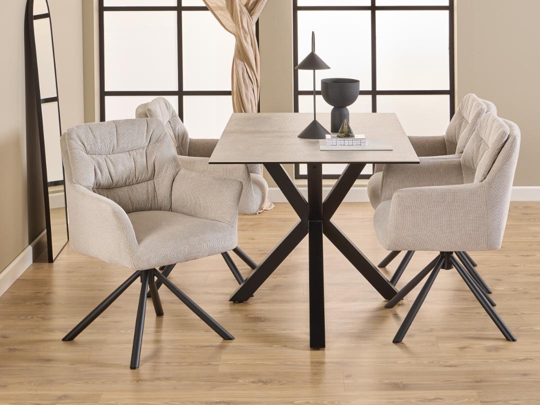 Маса Norsica 918 (Сив + Черен)