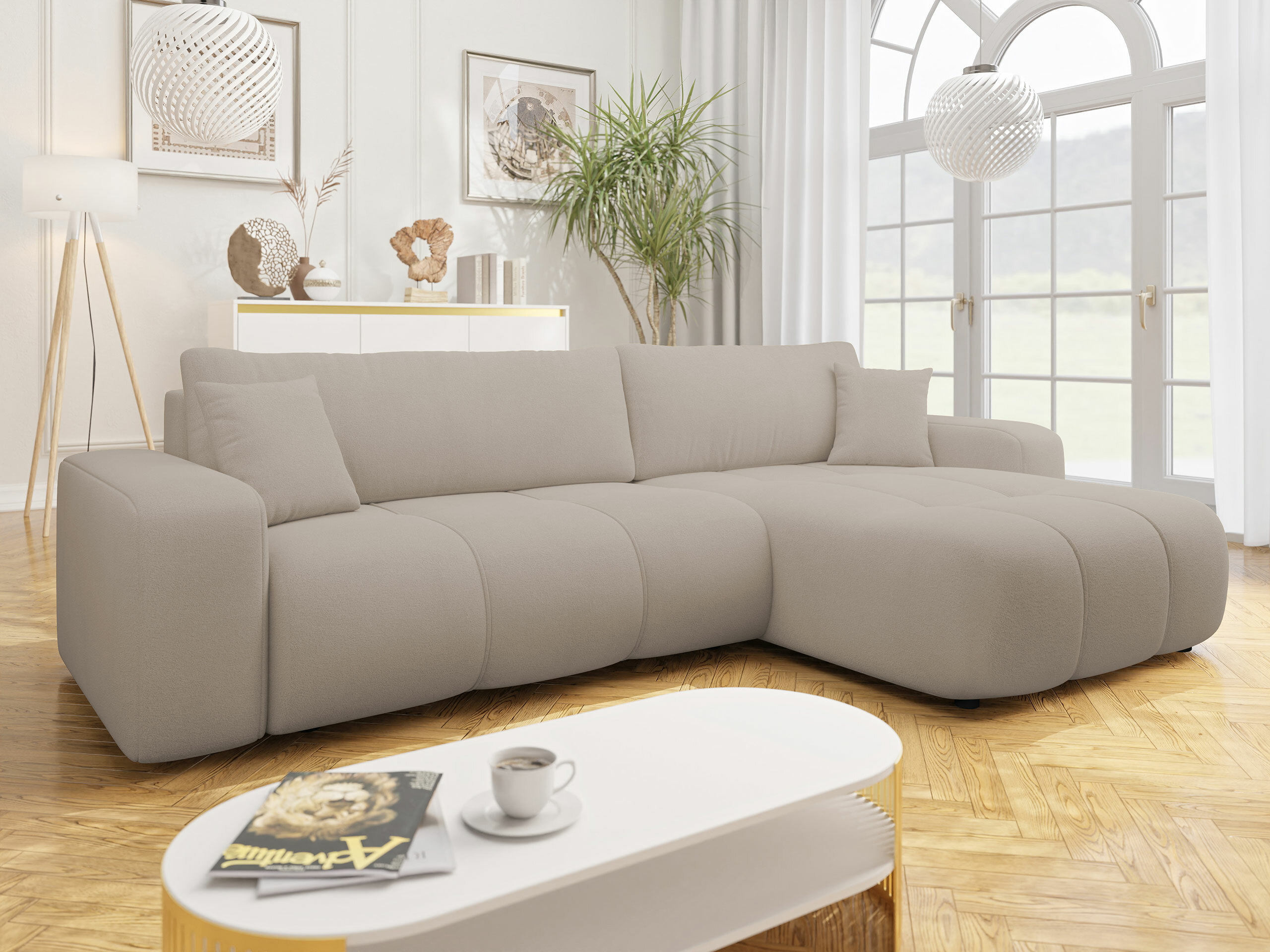 Ъглов диван Comfivo Laurus I (Velo 623)