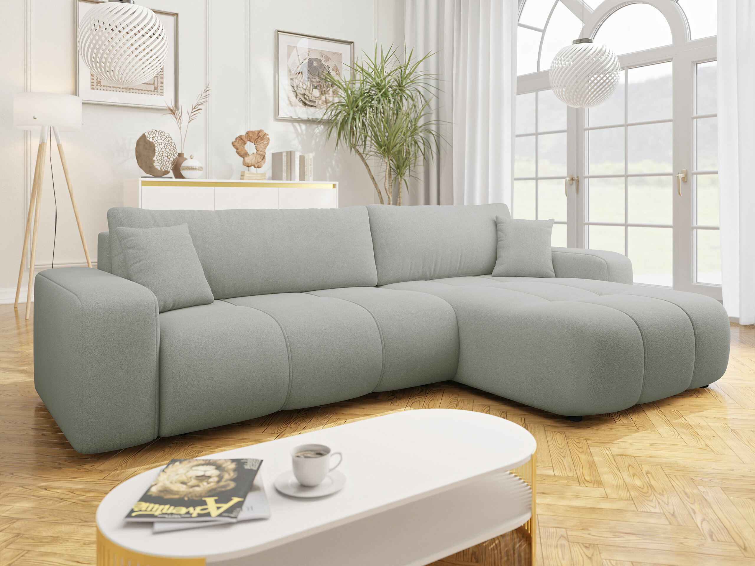 Ъглов диван Comfivo Laurus I (Velo 633)