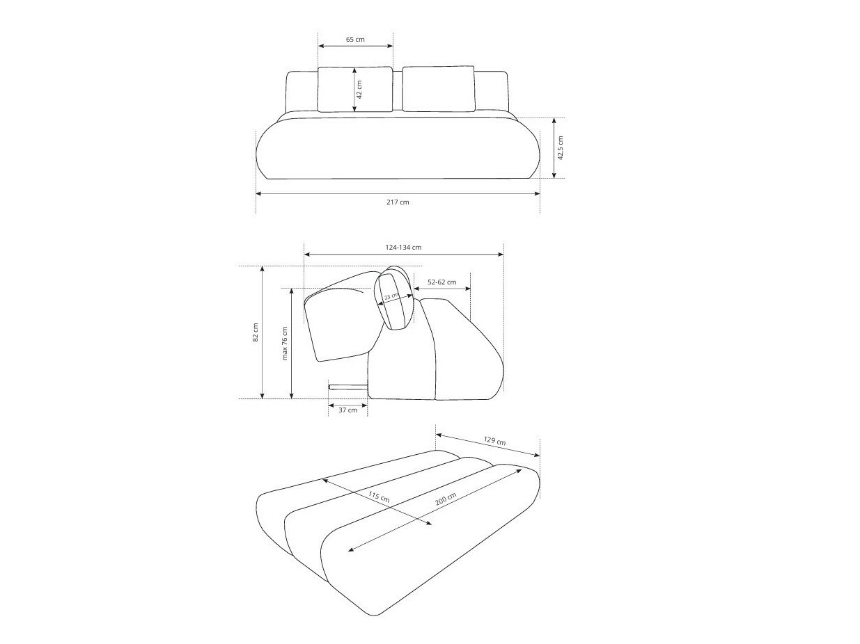 Разтегателен диван Kingston 193 (Dot 07)
