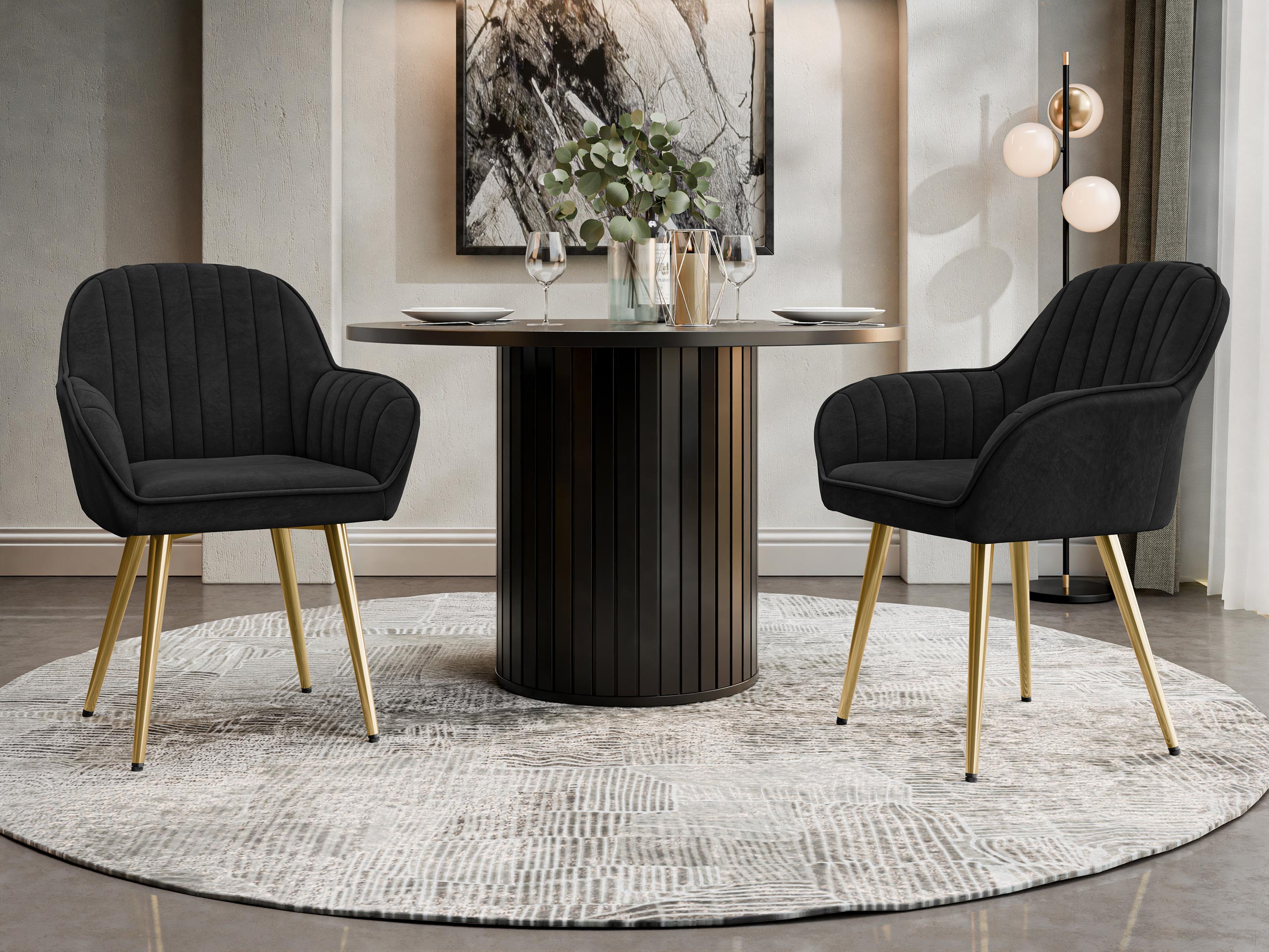 Стол Comfivo Hilaritas VIII (Черен)