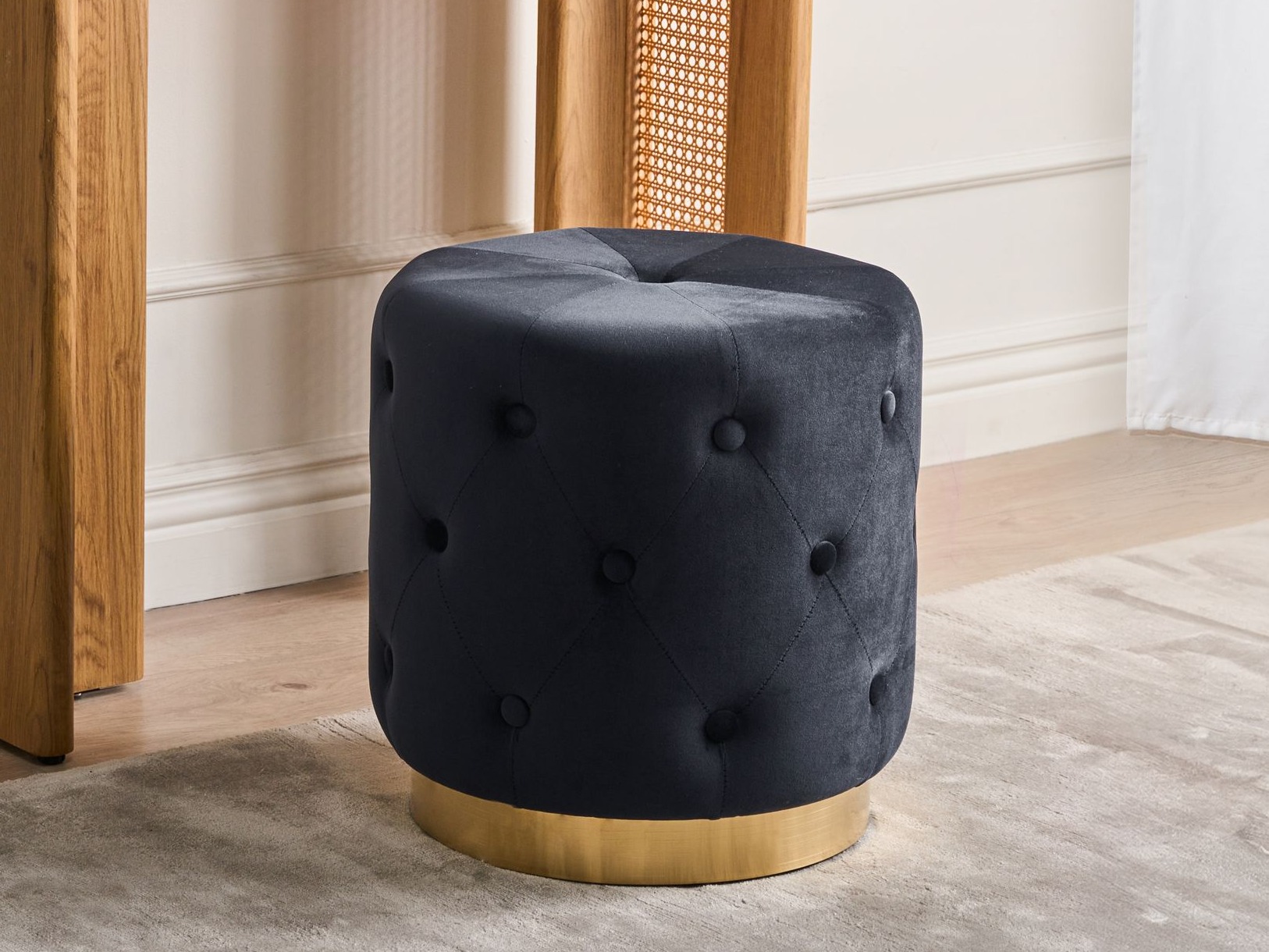 Табуретка Berwyn 2856 (Черен)