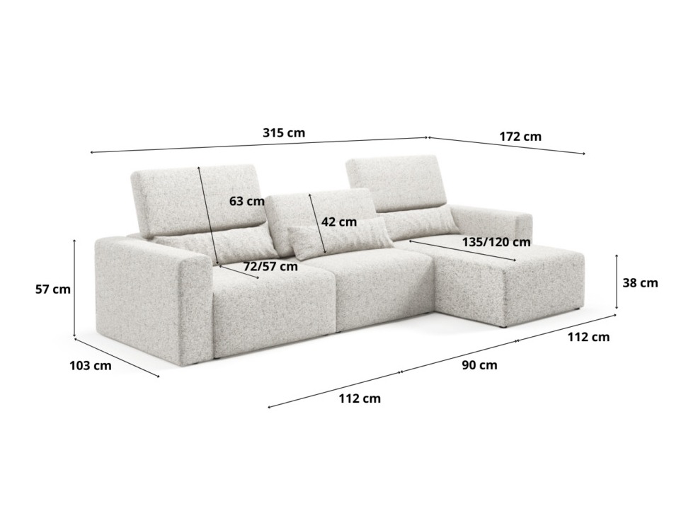 Ъглов диван Virorle 100 (Puente 94)