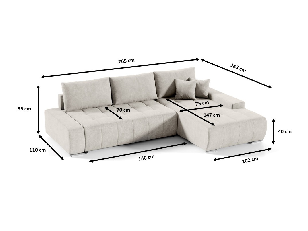 Ъглов диван Franklin 118 (Aston 17)
