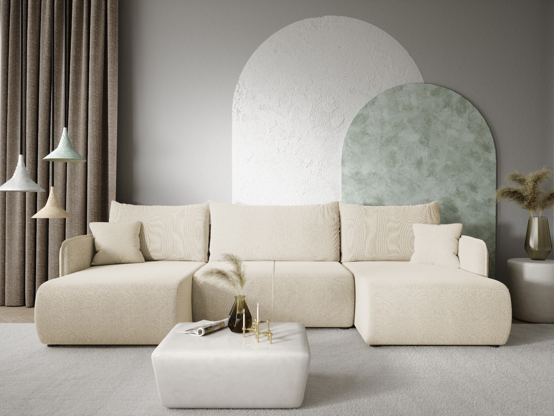 Ъглов диван Franklin 136 (Curio 09)