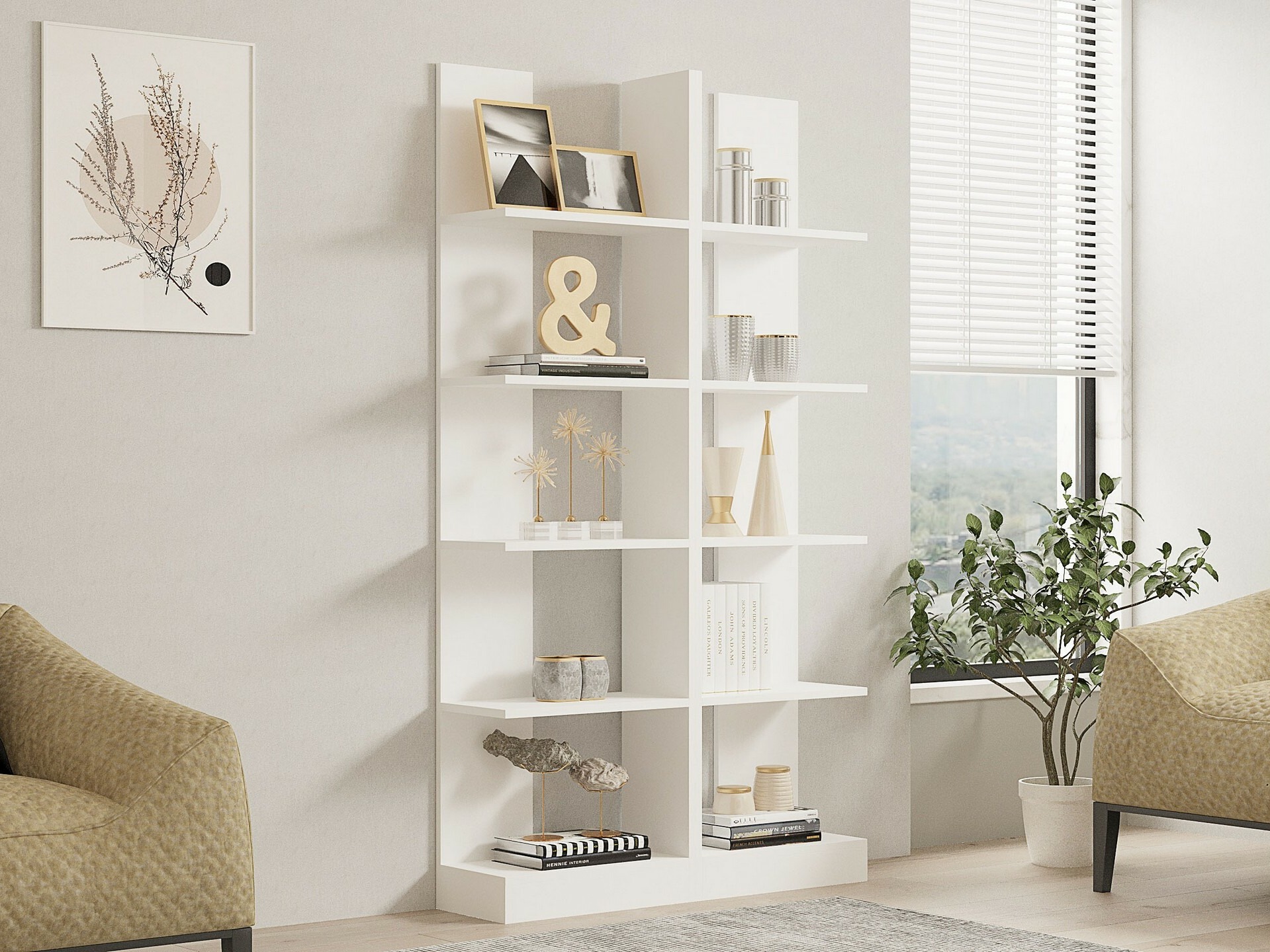 Етажерка Kailua 1100 (Бял)