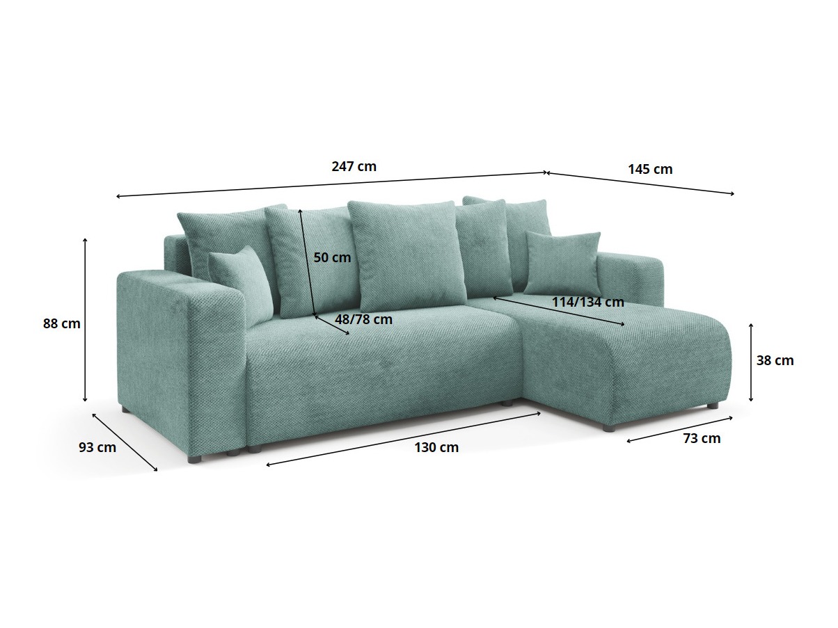 Ъглов диван Franklin 146 (Onega 02)