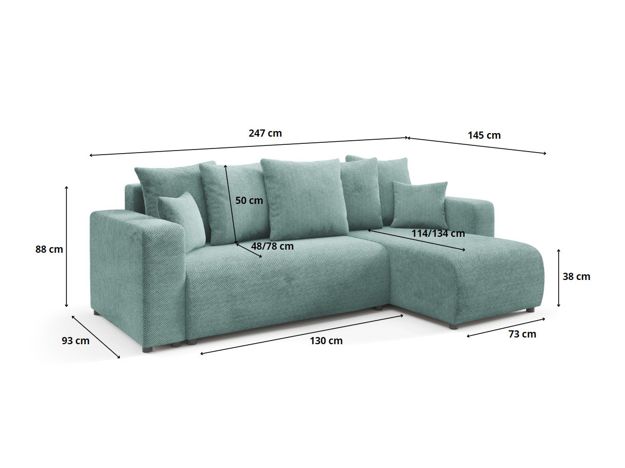 Ъглов диван Franklin 146 (Onega 08)