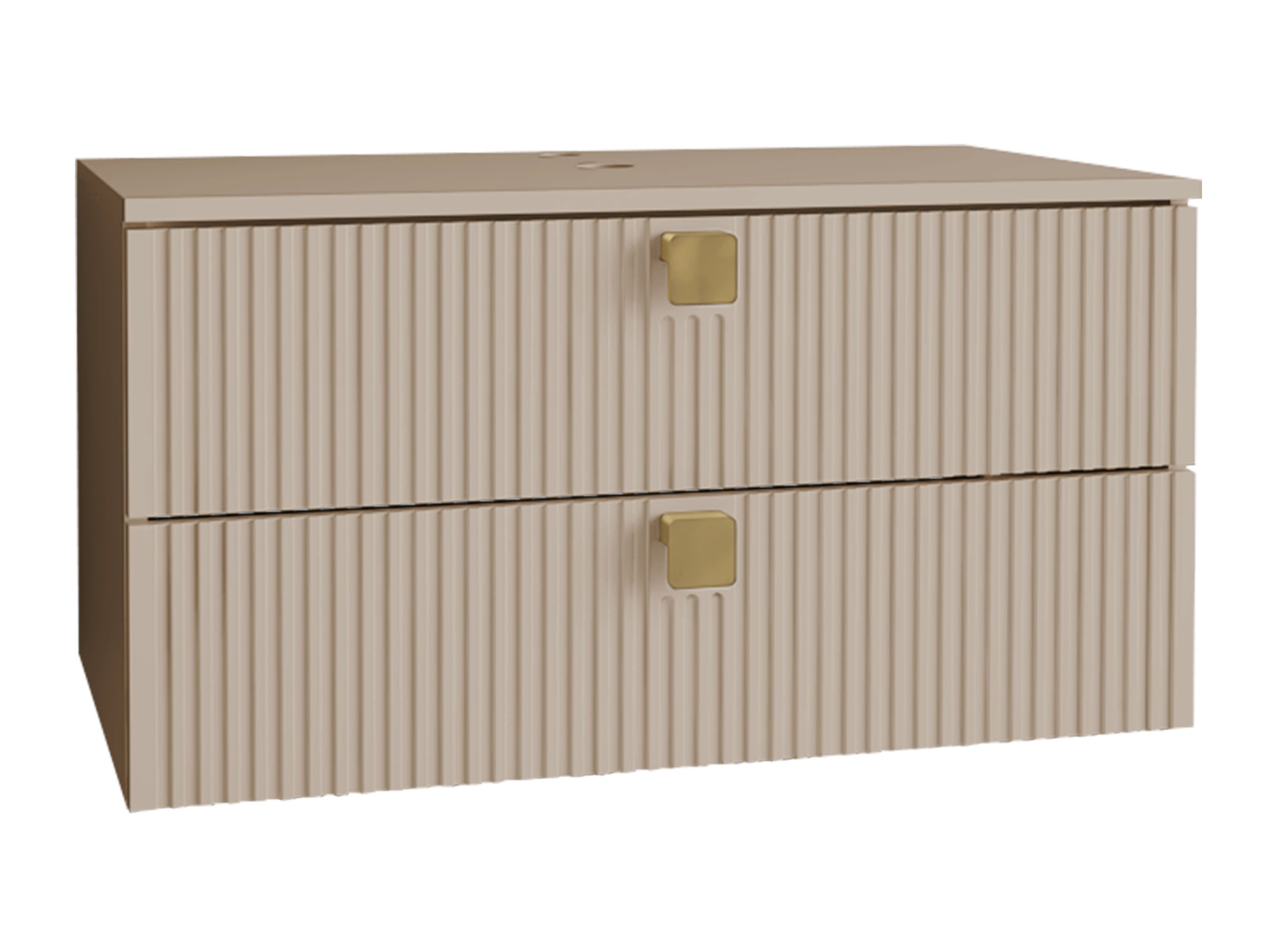 Окачен шкаф за мивка Orlvera 102 (Светлокафяво)