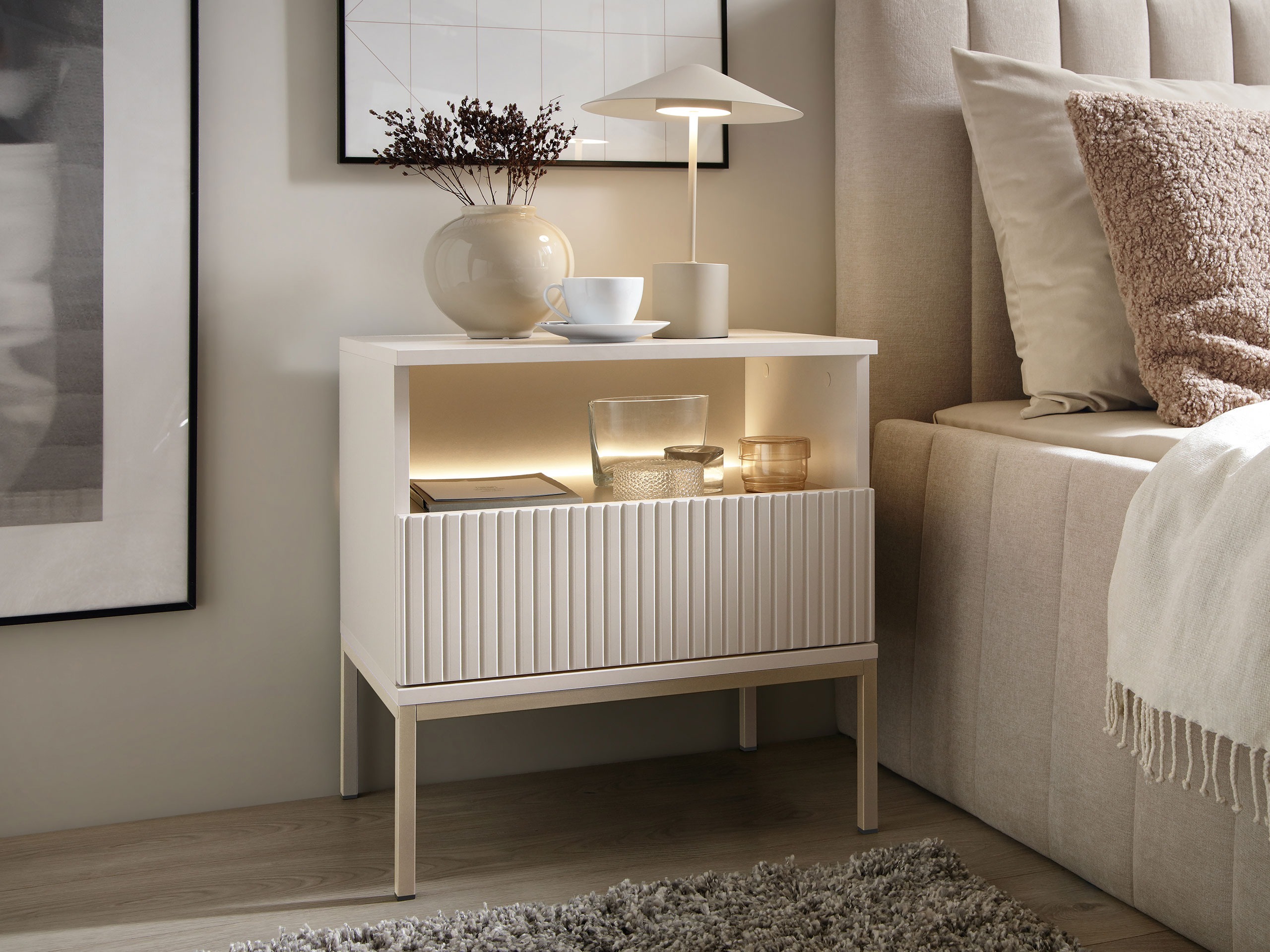 Нощно шкафче Soferi 110 (Кашмир)