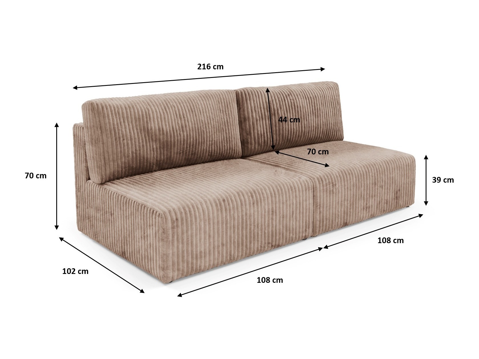 Разтегателен диван Franklin 150 (Tilia 39)