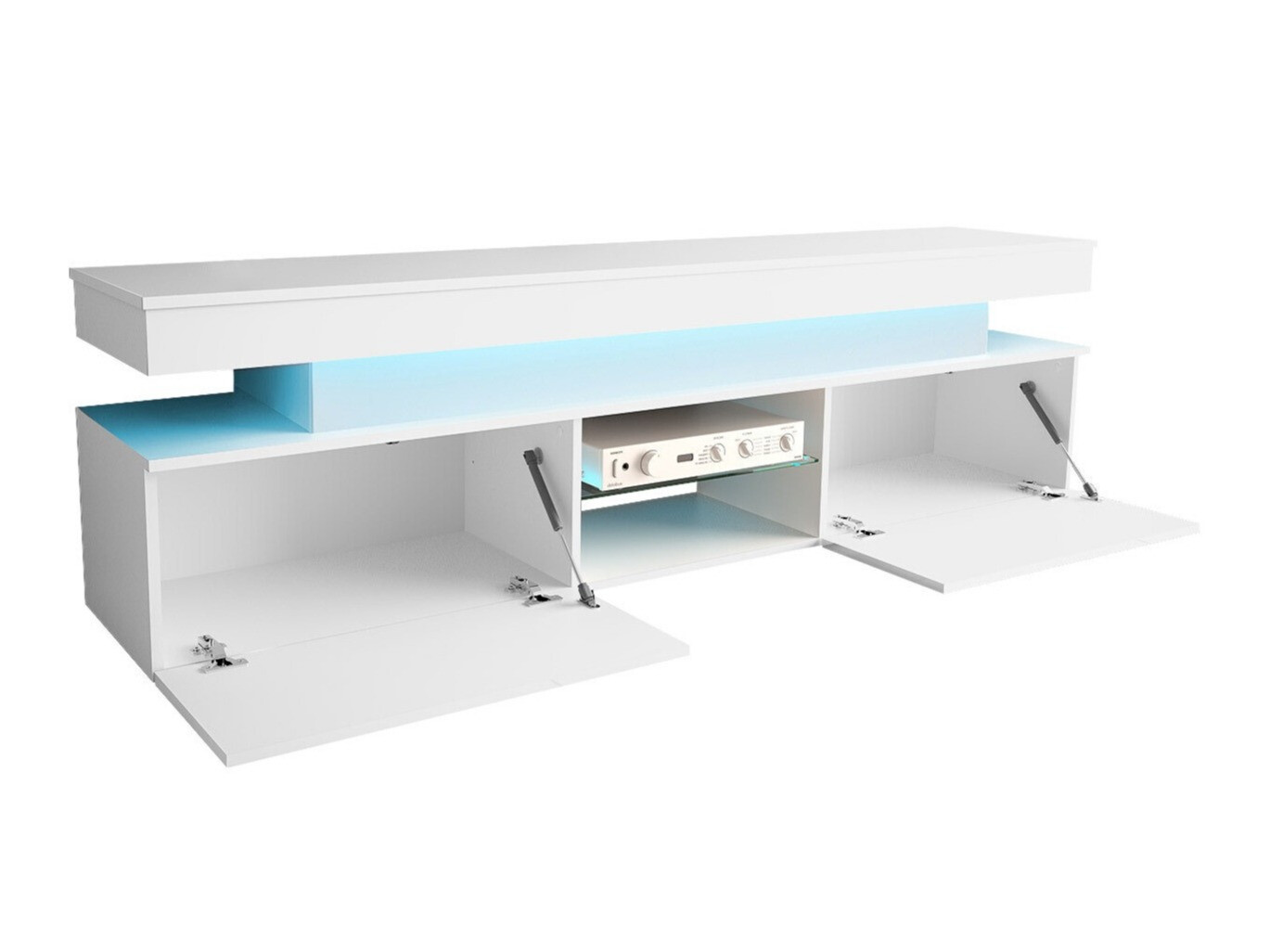 ТВ шкаф Monfero (Черен + Черен гланц)