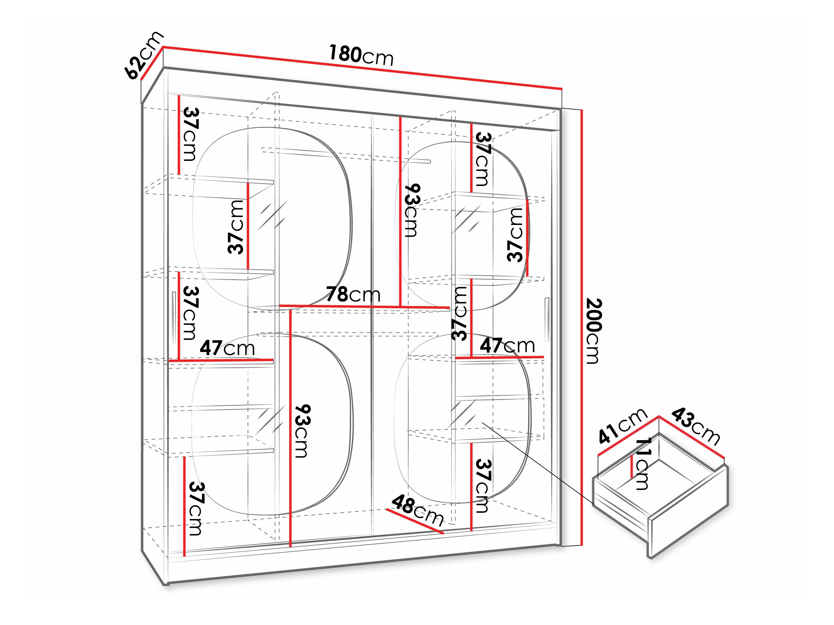Гардероб Hartford 529 (Кашмир)