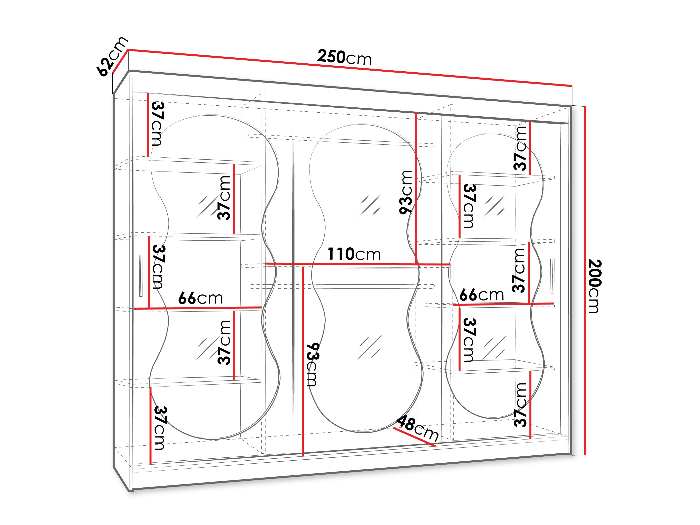Гардероб Hartford 534 (Кашмир)