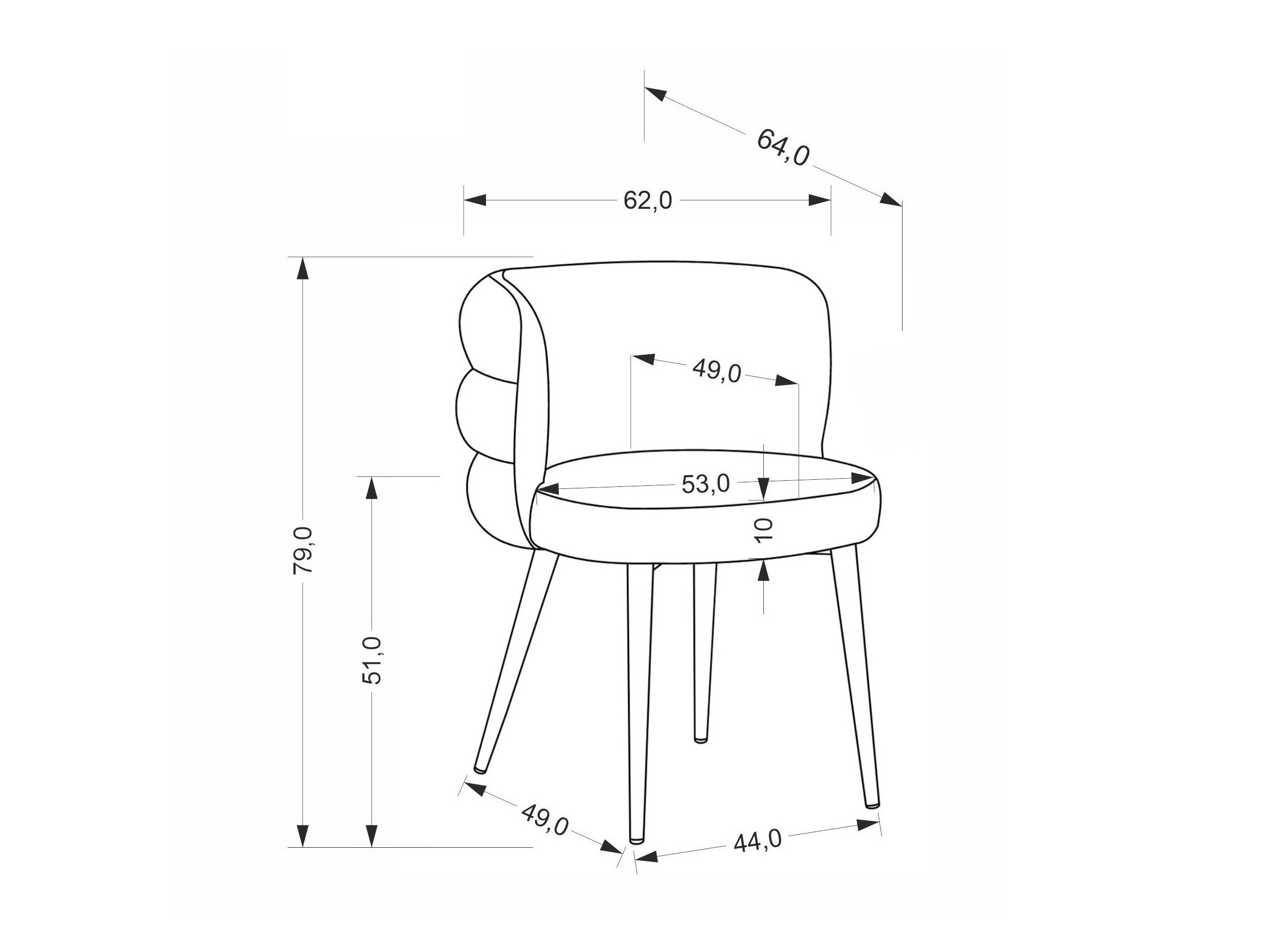 Стол Houston 2043 (Зелен)