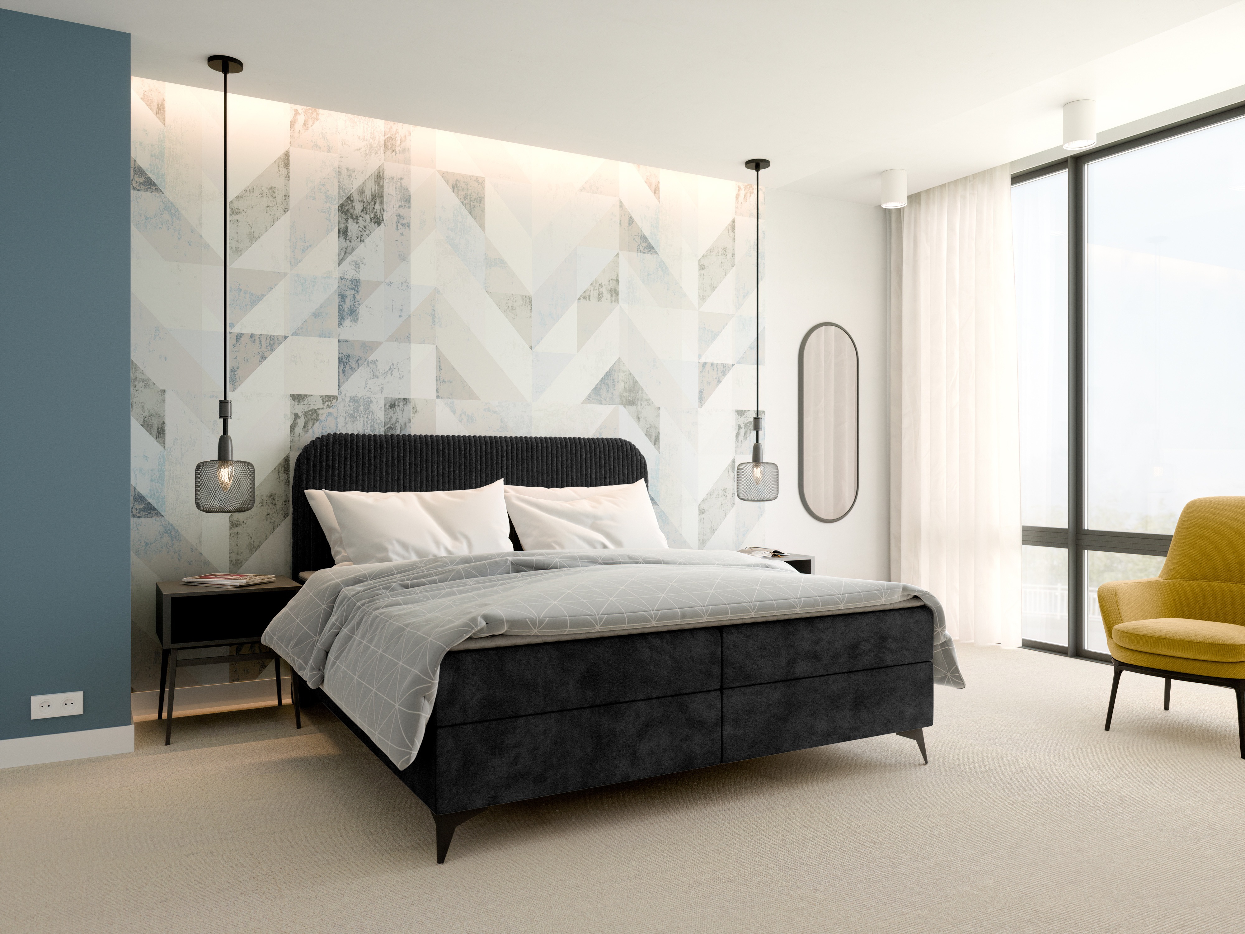 Континентално легло Franklin 173 (Tilia 100 + Manila 18)