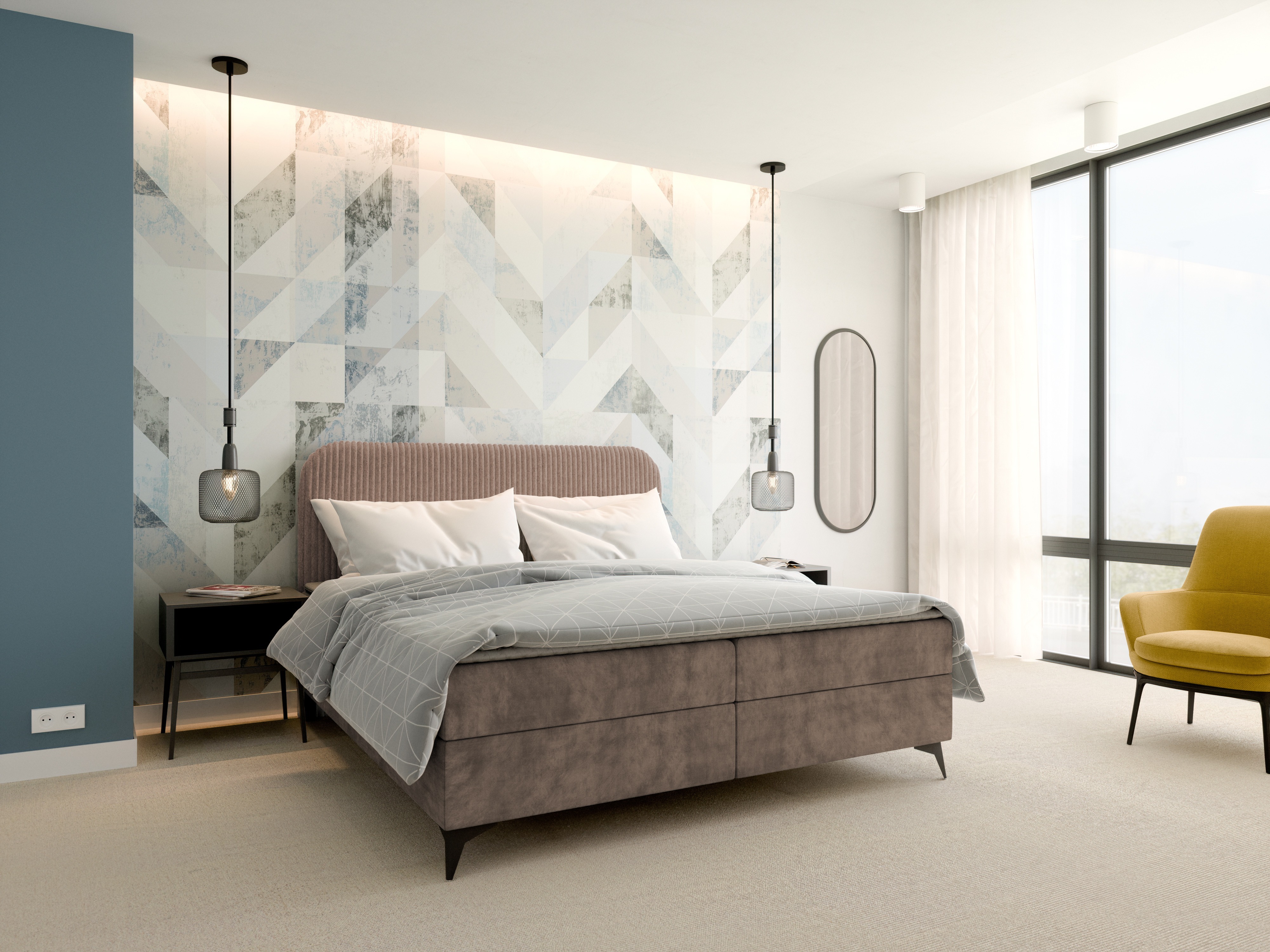 Континентално легло Franklin 173 (Tilia 17 + Manila 21)