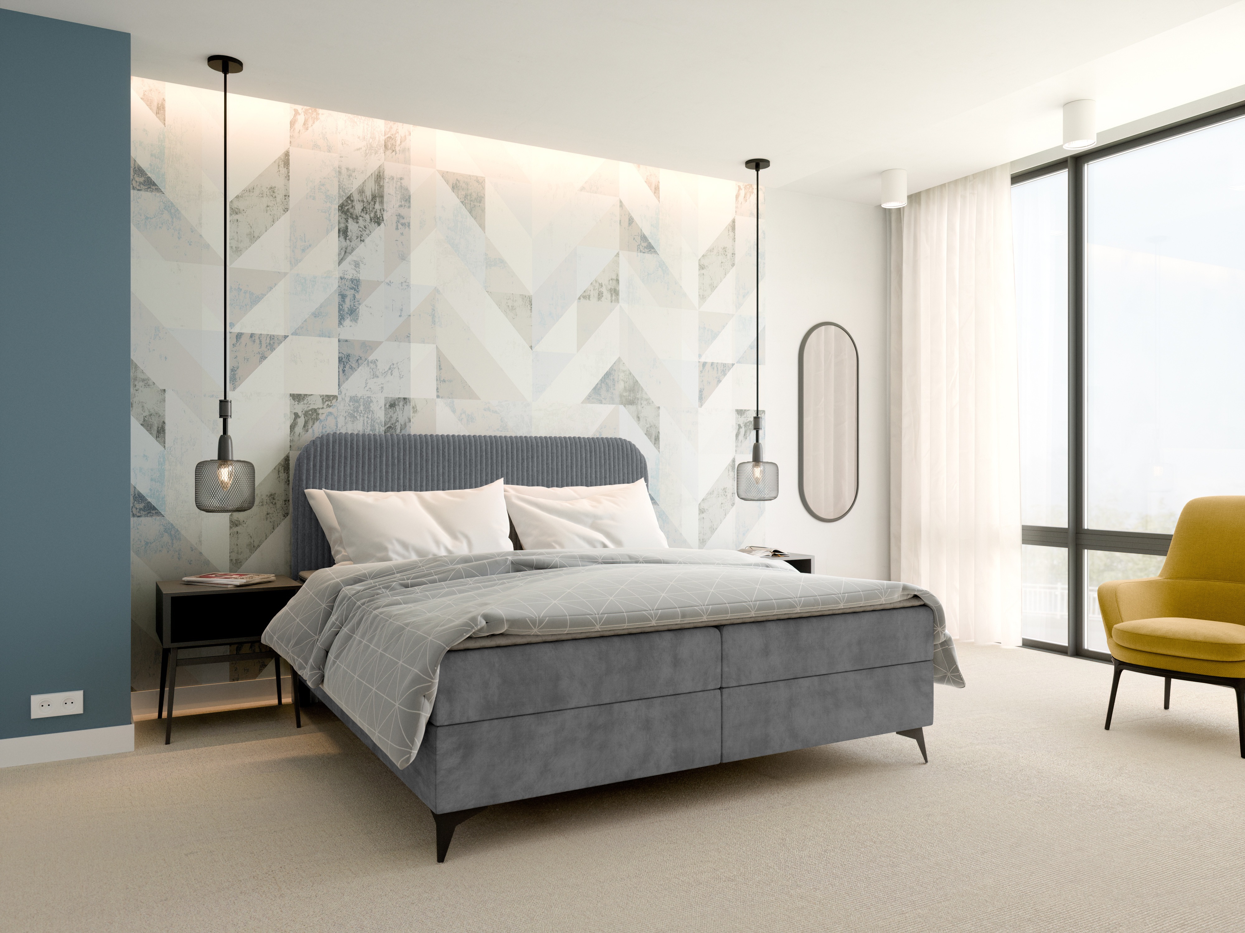 Континентално легло Franklin 173 (Tilia 90 + Manila 16)