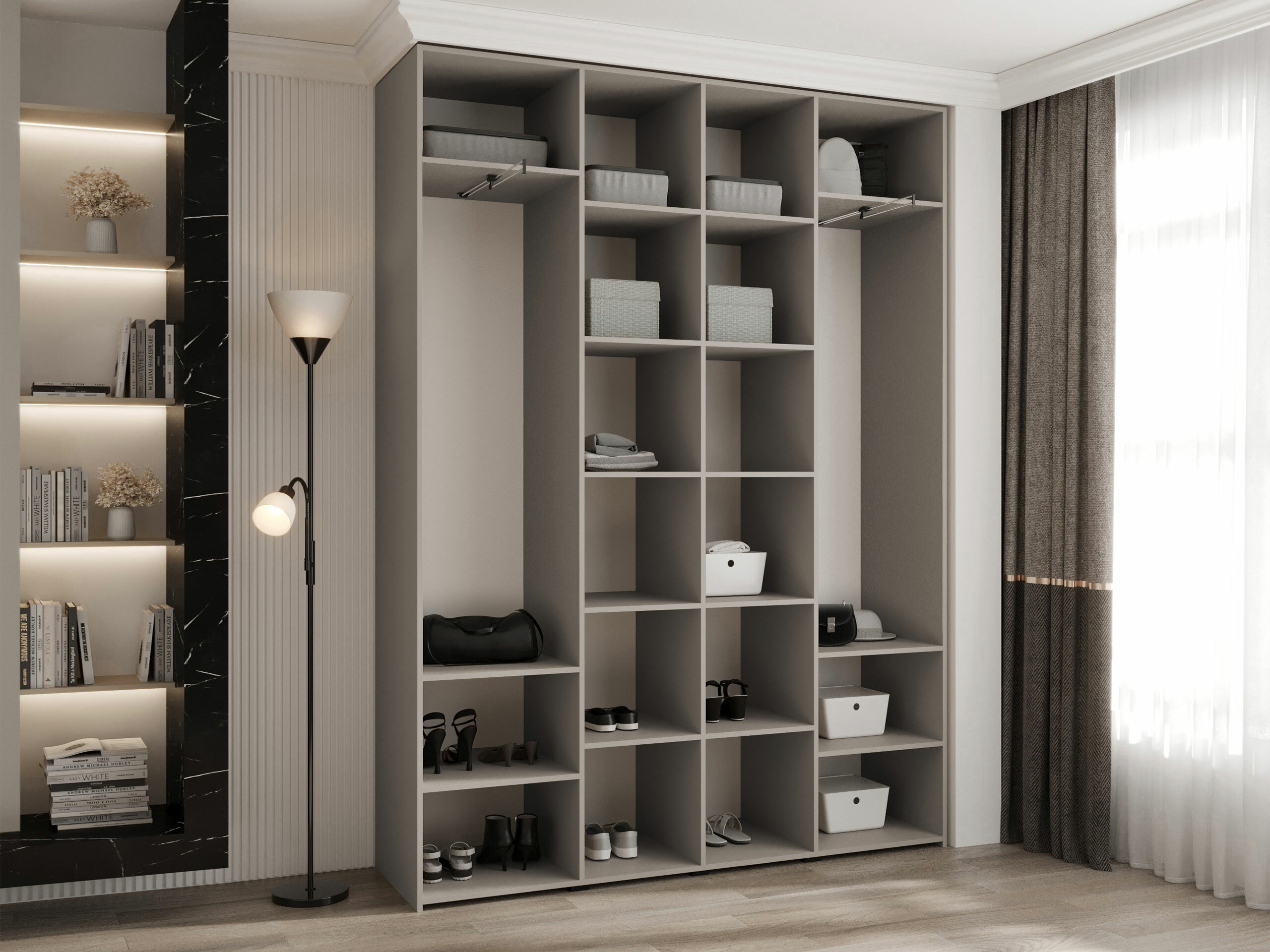 Гардероб Hartford 570 (Бял)