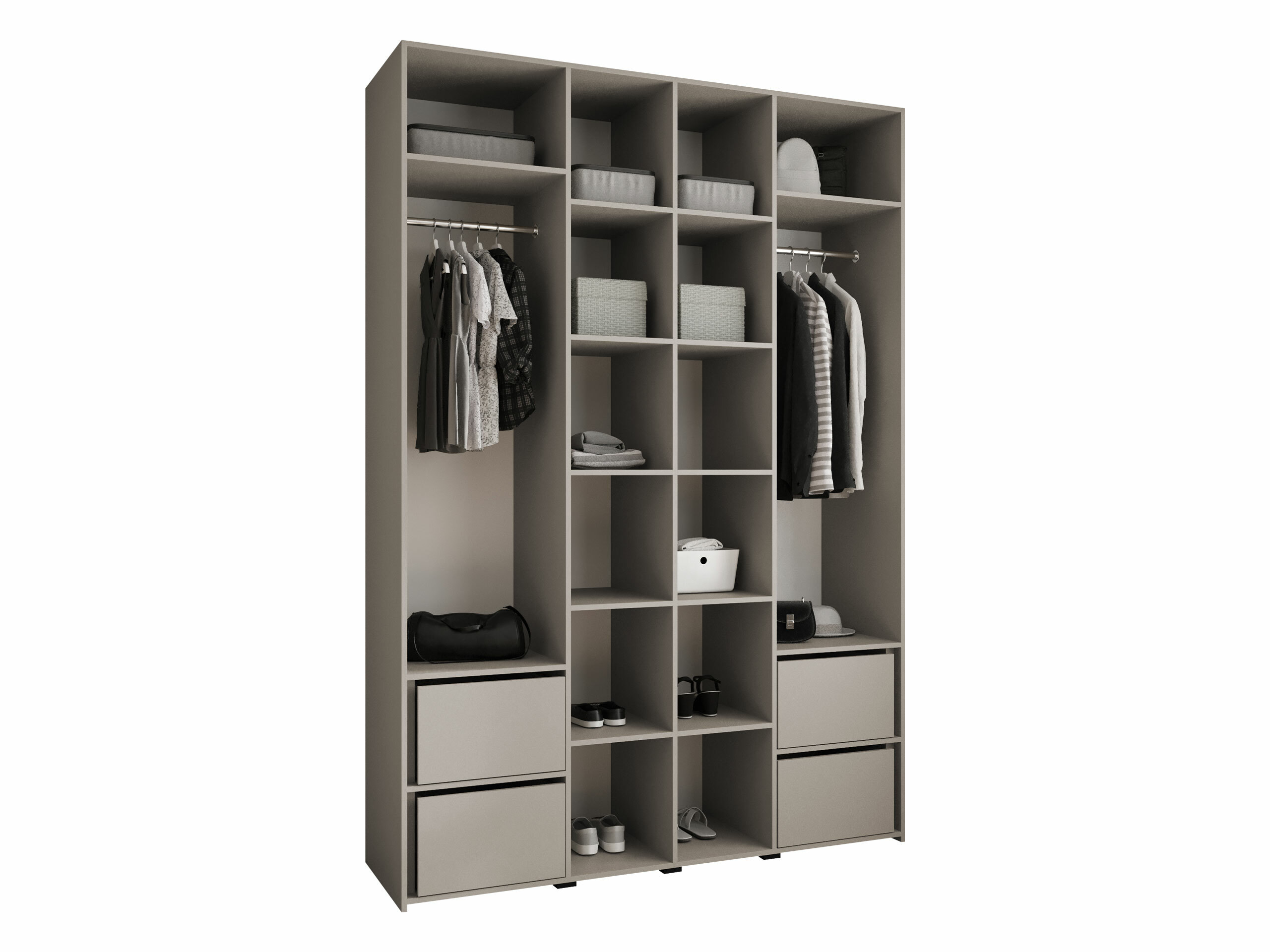 Гардероб Hartford 574 (Бял)