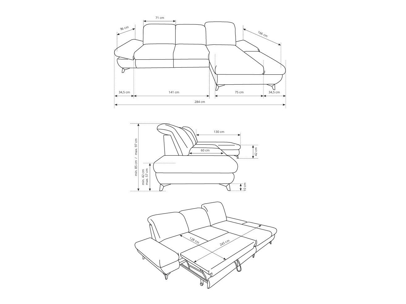 Ъглов диван Kingston 190 (Loft 19)